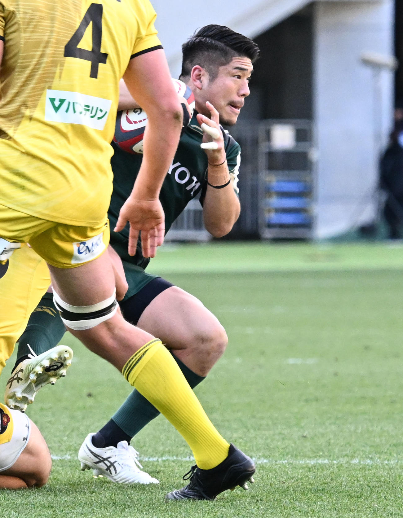 東京SG対トヨタ　後半、攻め込むトヨタ松田（撮影・千葉一成）