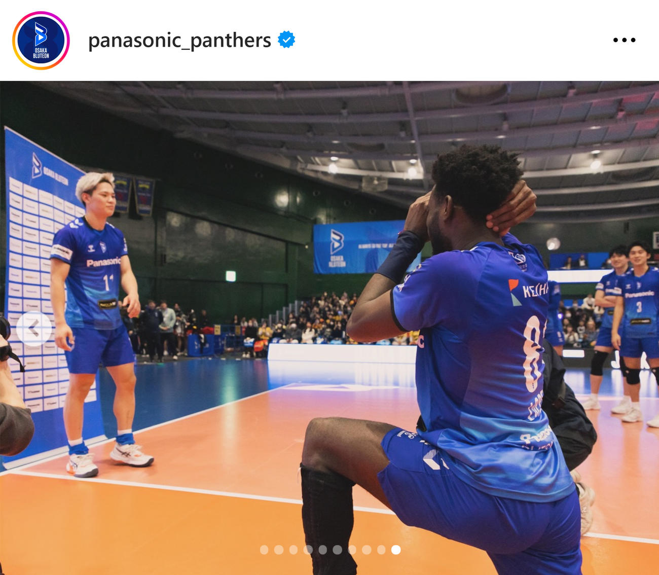 大阪ブルテオンの公式インスタグラムから