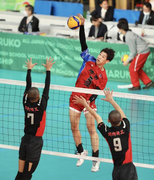 春高バレー】洛南エース中上烈「普段通りのプレー出せなかった」川内