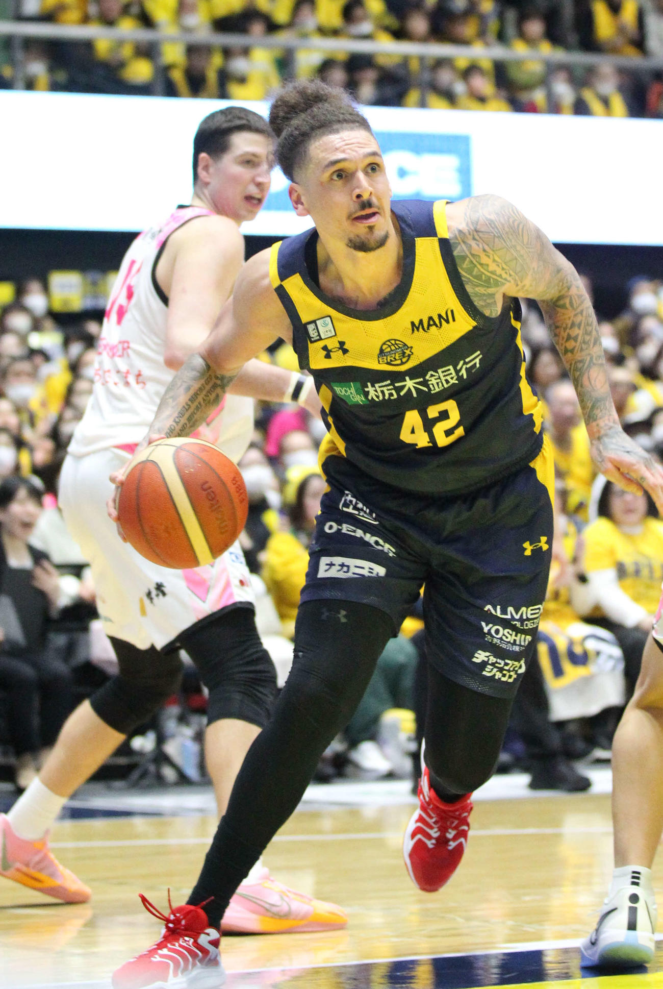 宇都宮対秋田　Bリーグではキャリアハイの1試合30得点をマークした宇都宮アイザック・フォトゥ（撮影・沢田啓太郎）