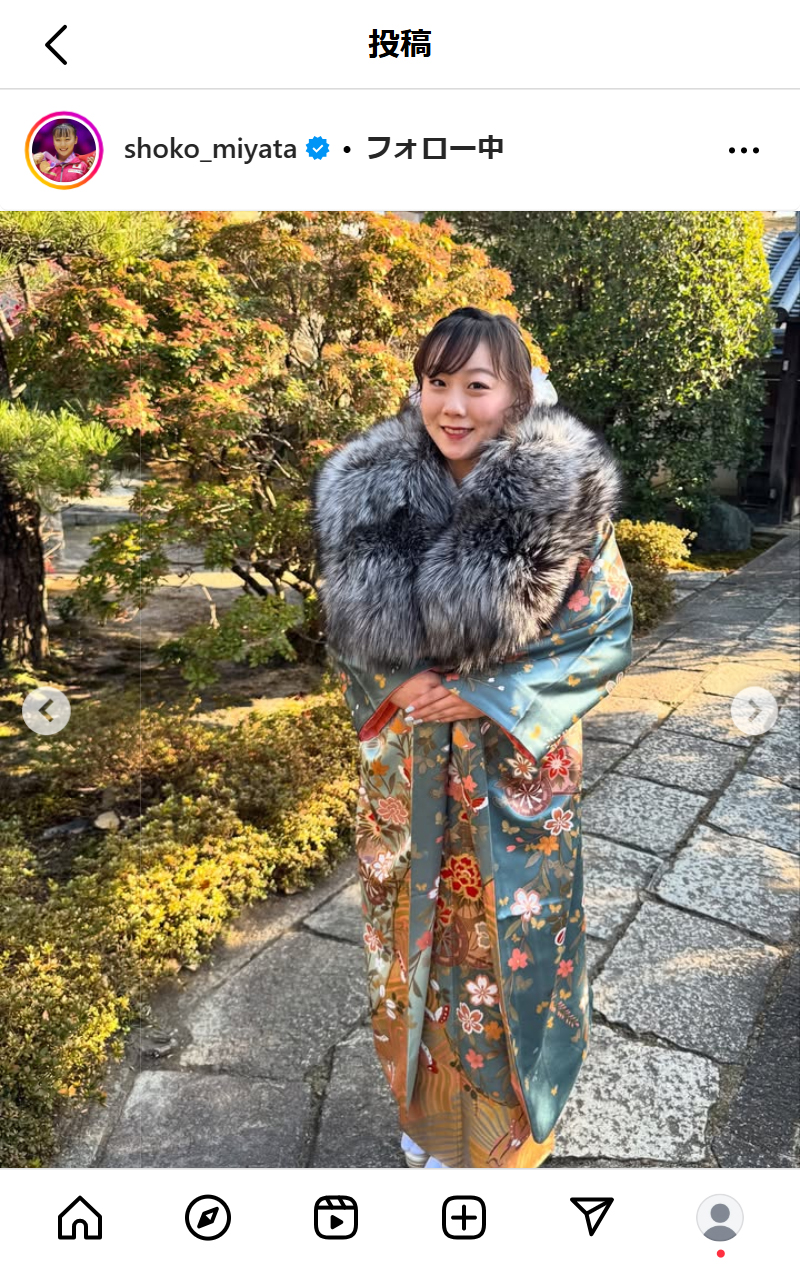 宮田笙子のインスタグラムから