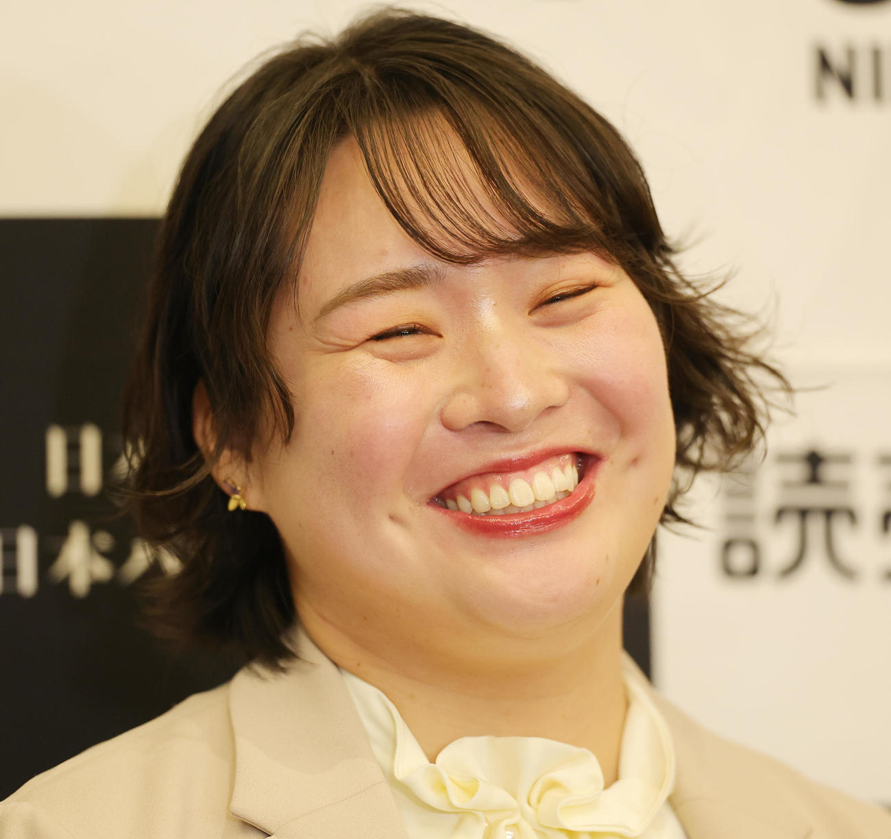 日本スポーツ賞の大賞を受賞した陸上やり投げの北口（撮影・野上伸悟）