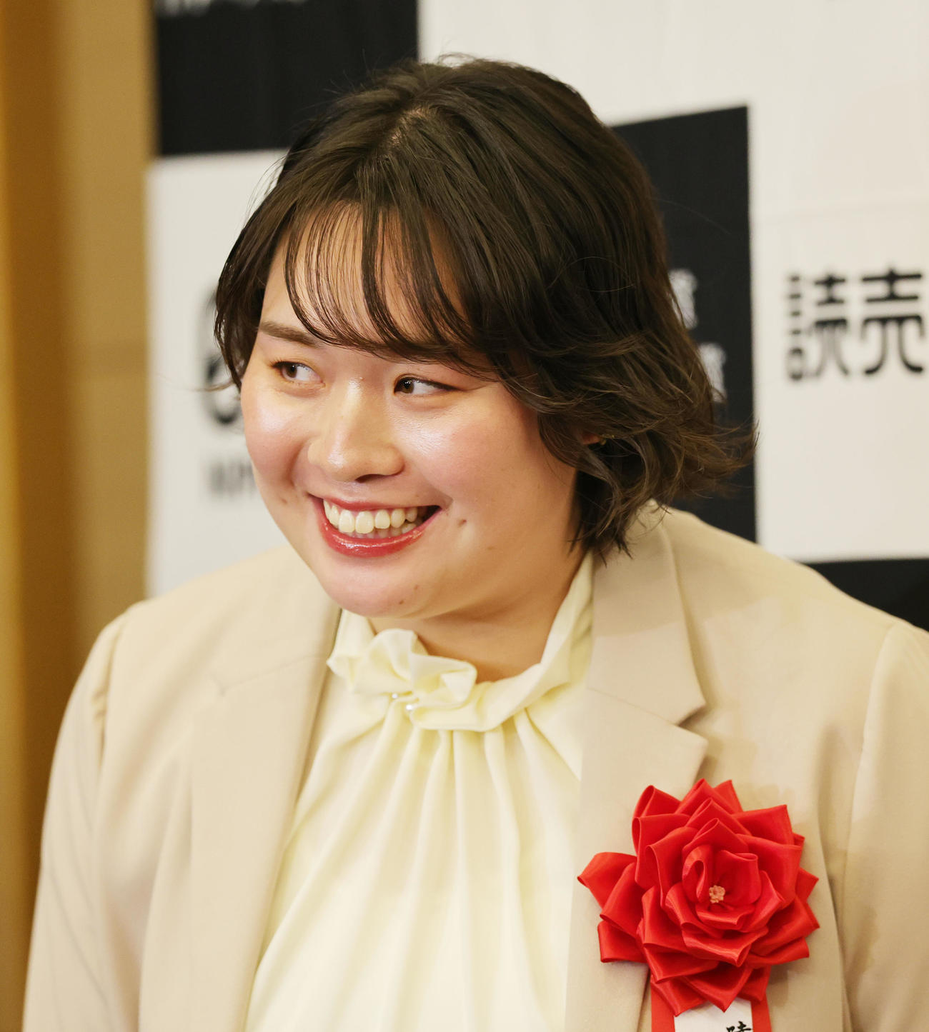 日本スポーツ賞の大賞を受賞した陸上やり投げの北口（撮影・野上伸悟）