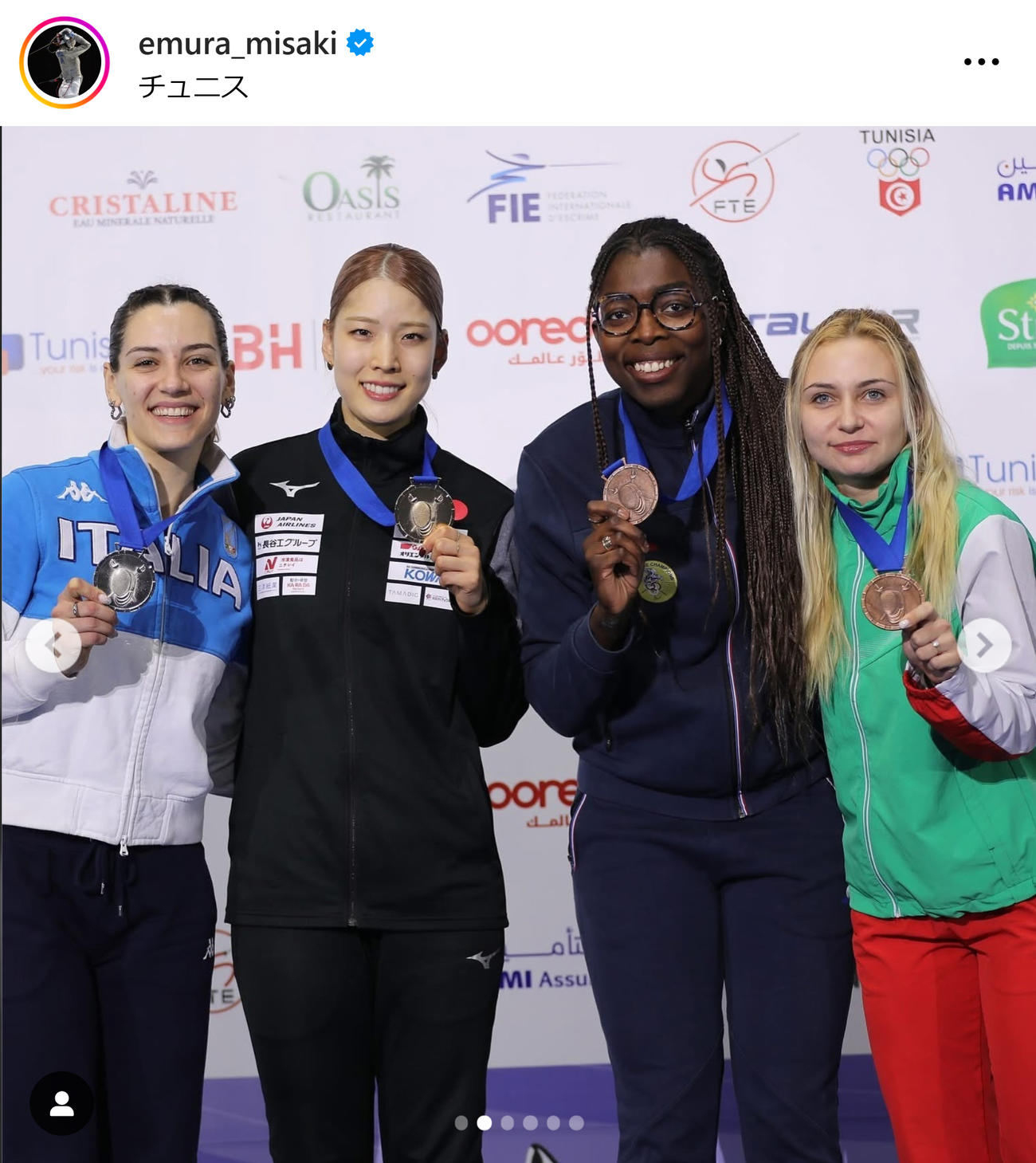 江村美咲のインスタグラムから