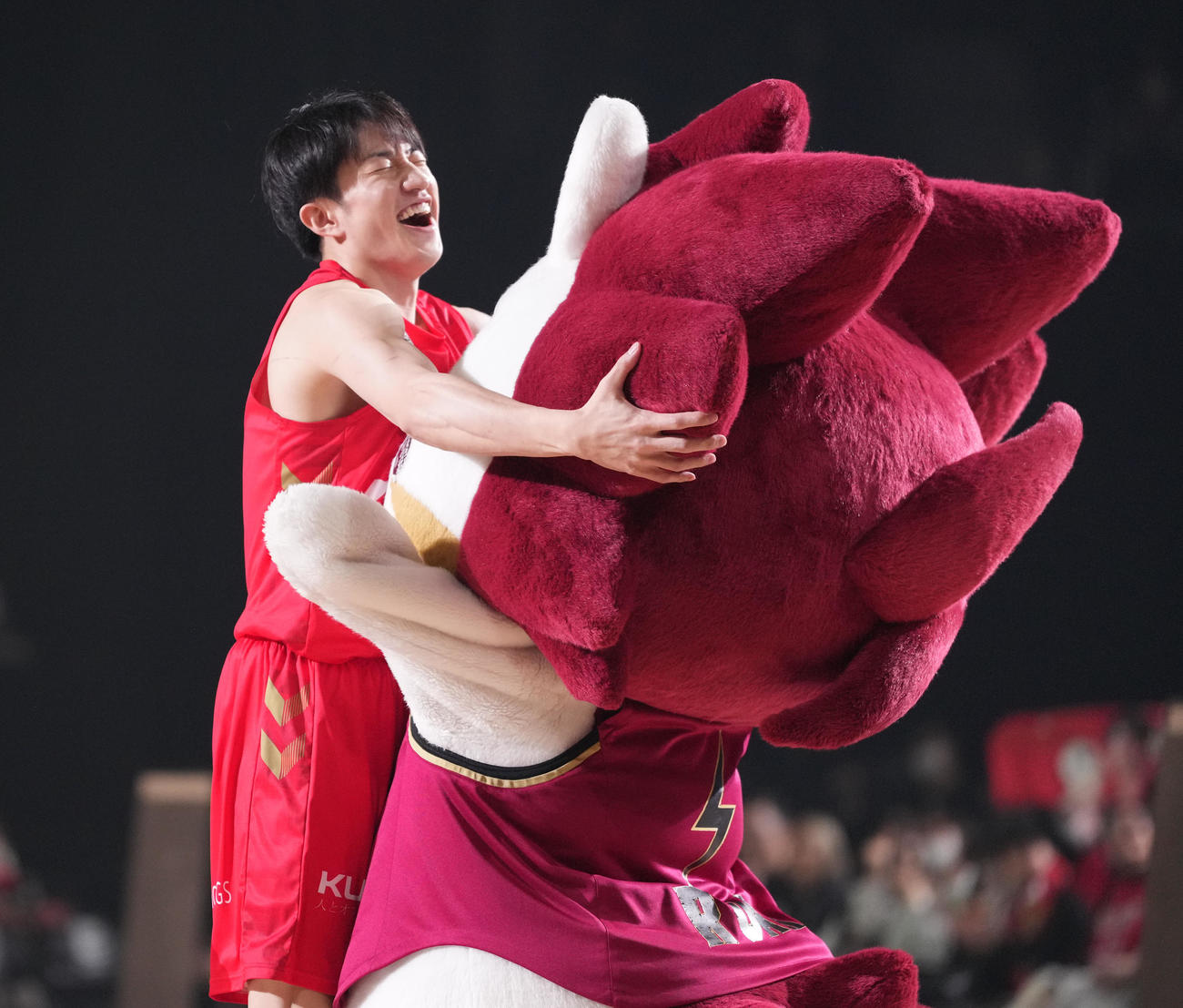 スキルズチャレンジを終え喜ぶ斎藤（撮影・鈴木みどり）