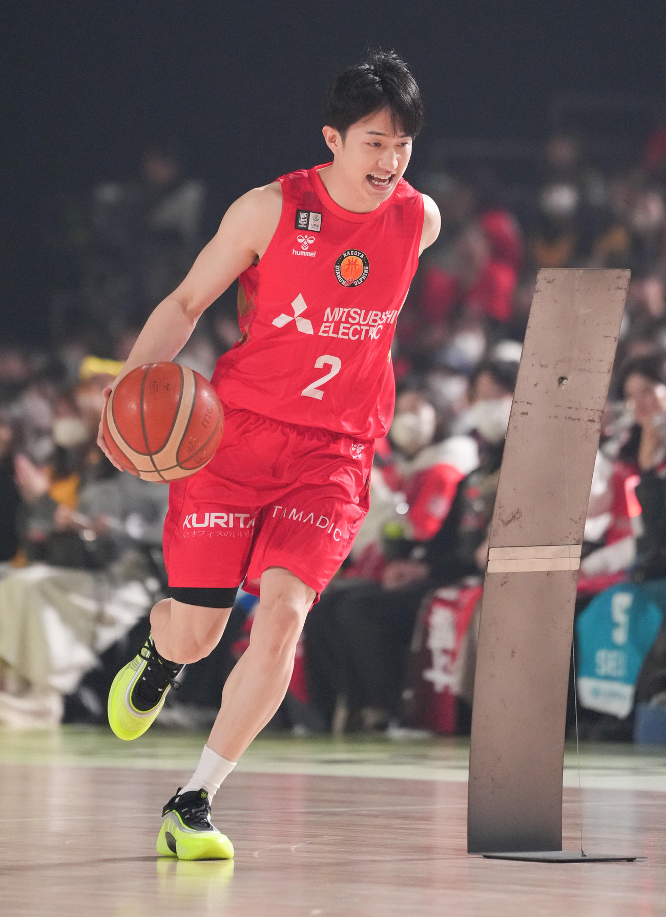 スキルズチャレンジに挑む斎藤（撮影・鈴木みどり）