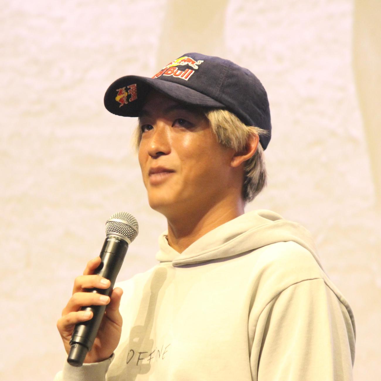イベントに出席する五十嵐（撮影・勝部晃多）