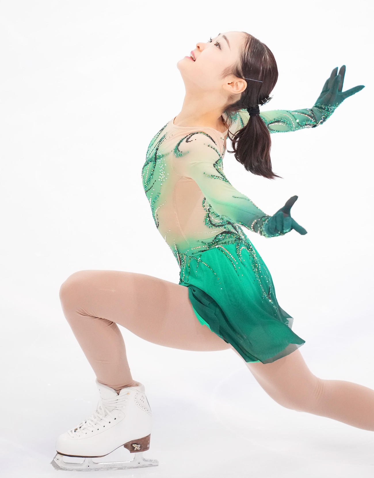 女子SPで演技する島田（撮影・垰建太）