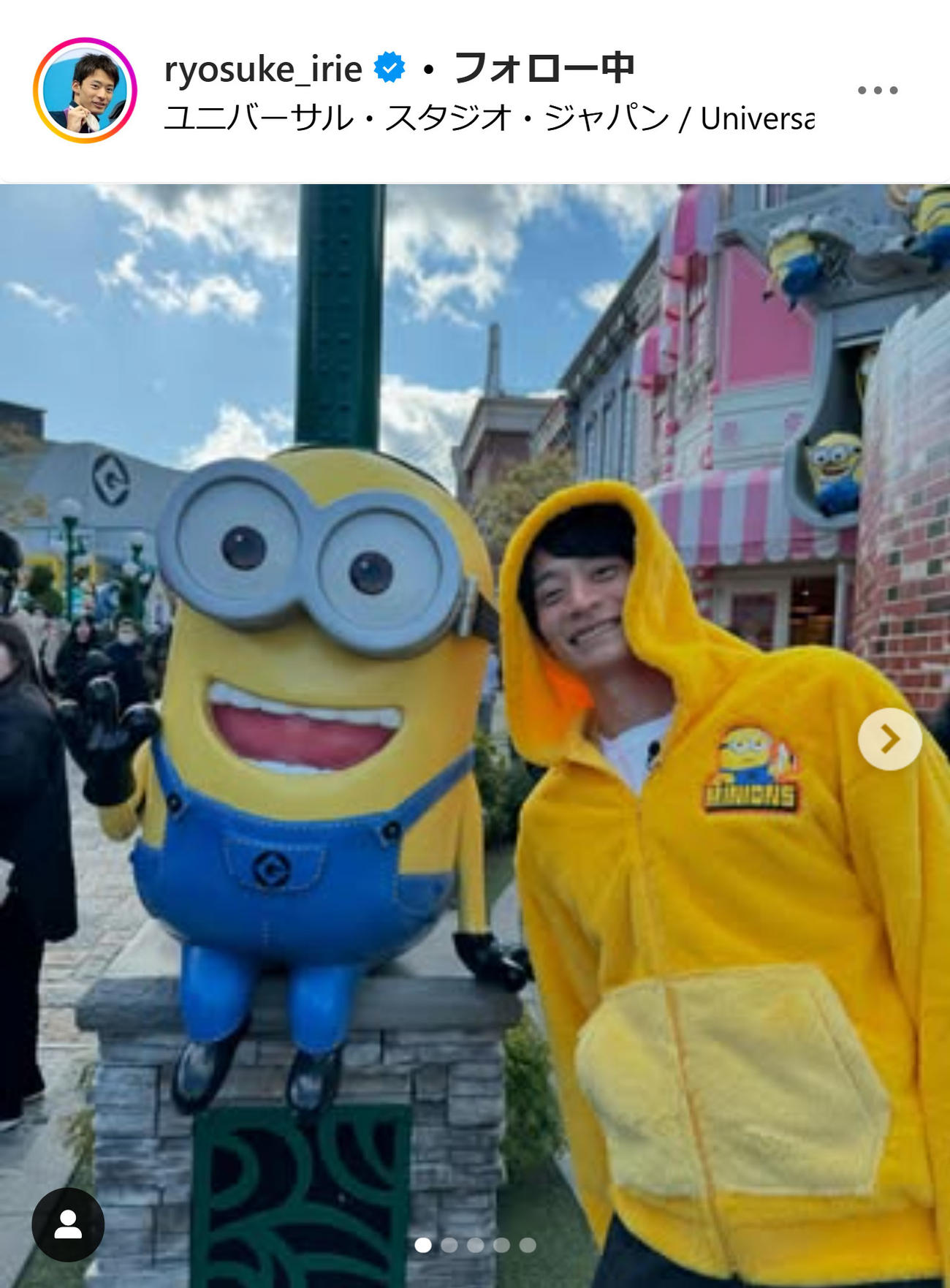 入江陵介のインスタグラムから