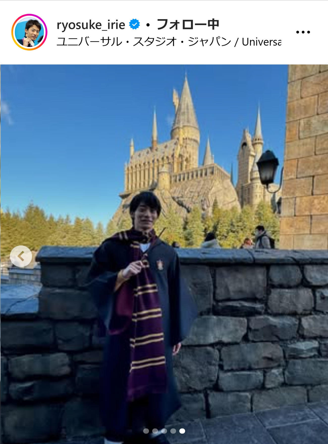 入江陵介のインスタグラムから