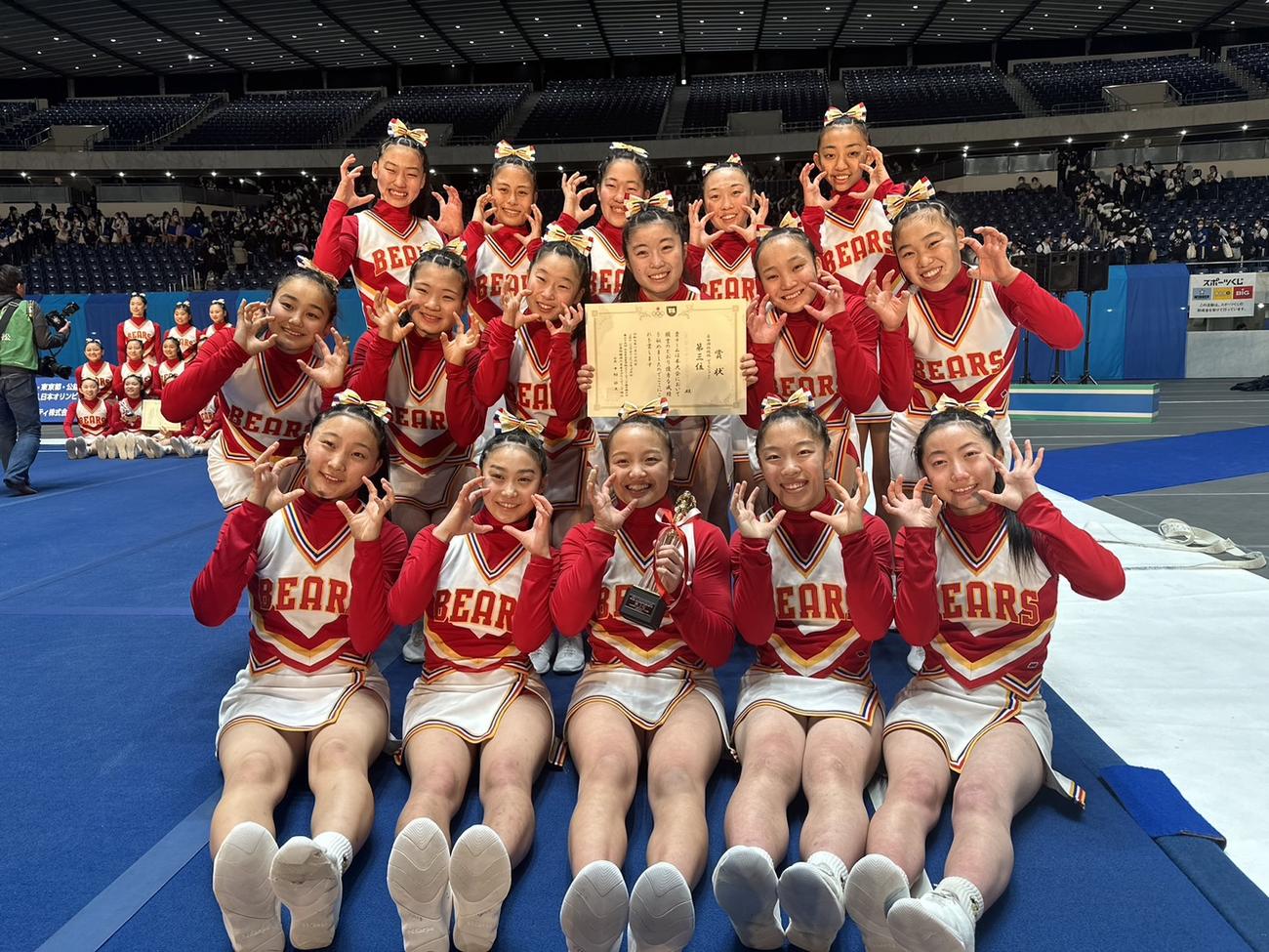 昨夏のジャパンカップに続く優勝を目指しながら3位に終わった箕面自由学園