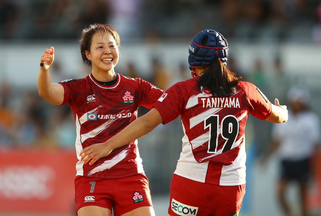 HSBC SVNS2025パース大会で5位と躍進した女子7人制日本代表「サクラセブンズ」（C）JRFU