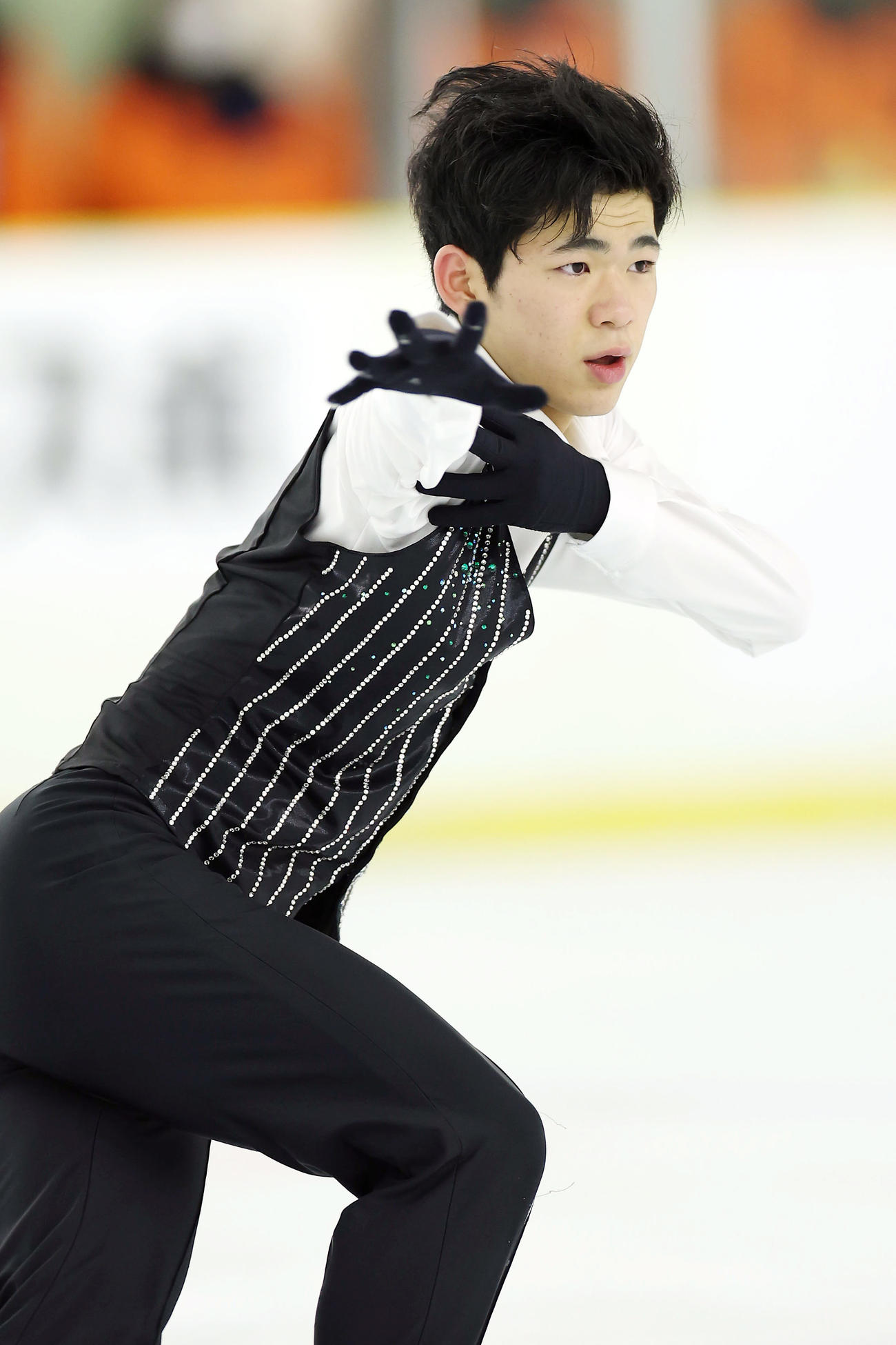 少年男子SPで演技する織田（撮影・前田充）