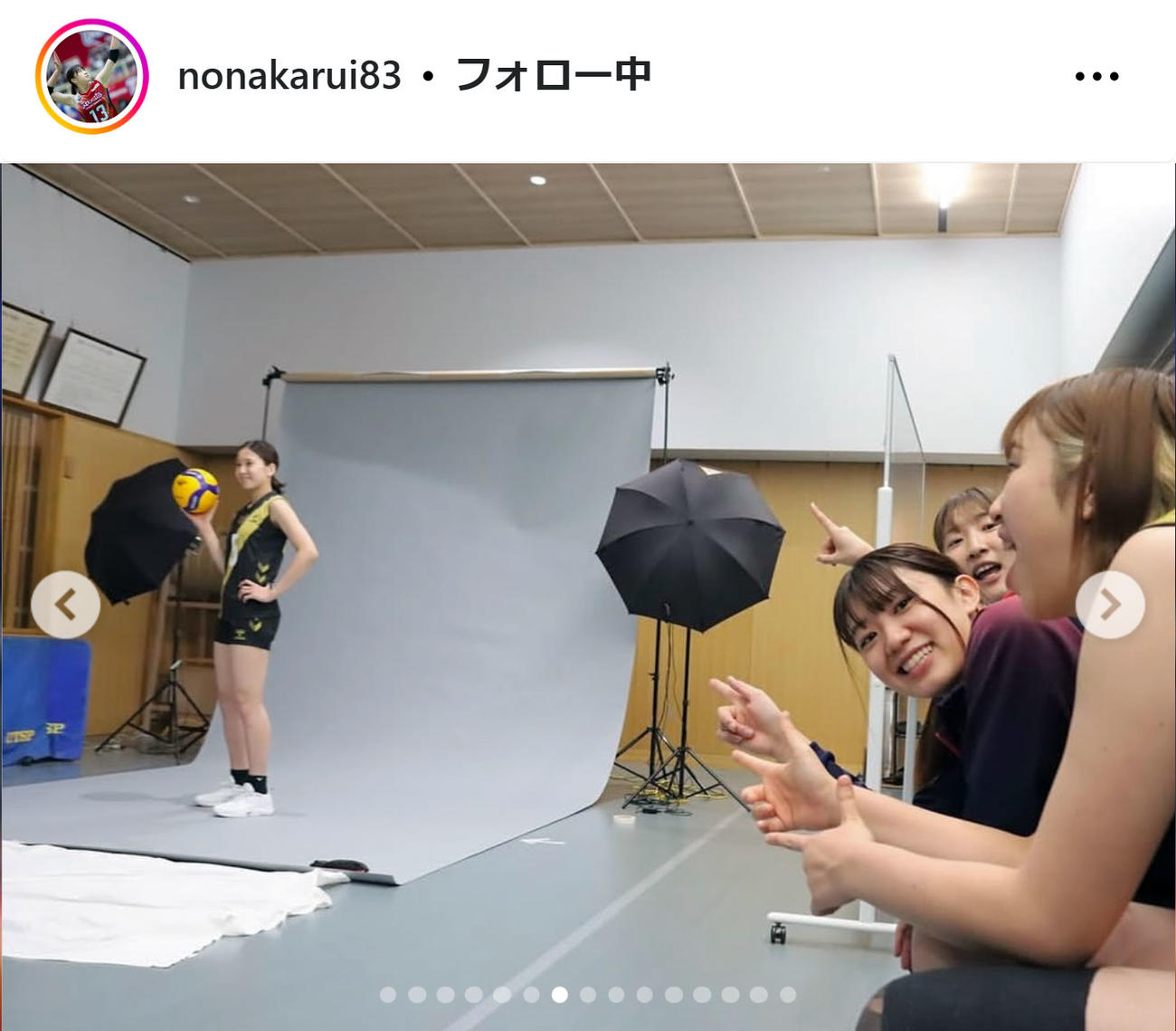 野中瑠衣のインスタグラムから