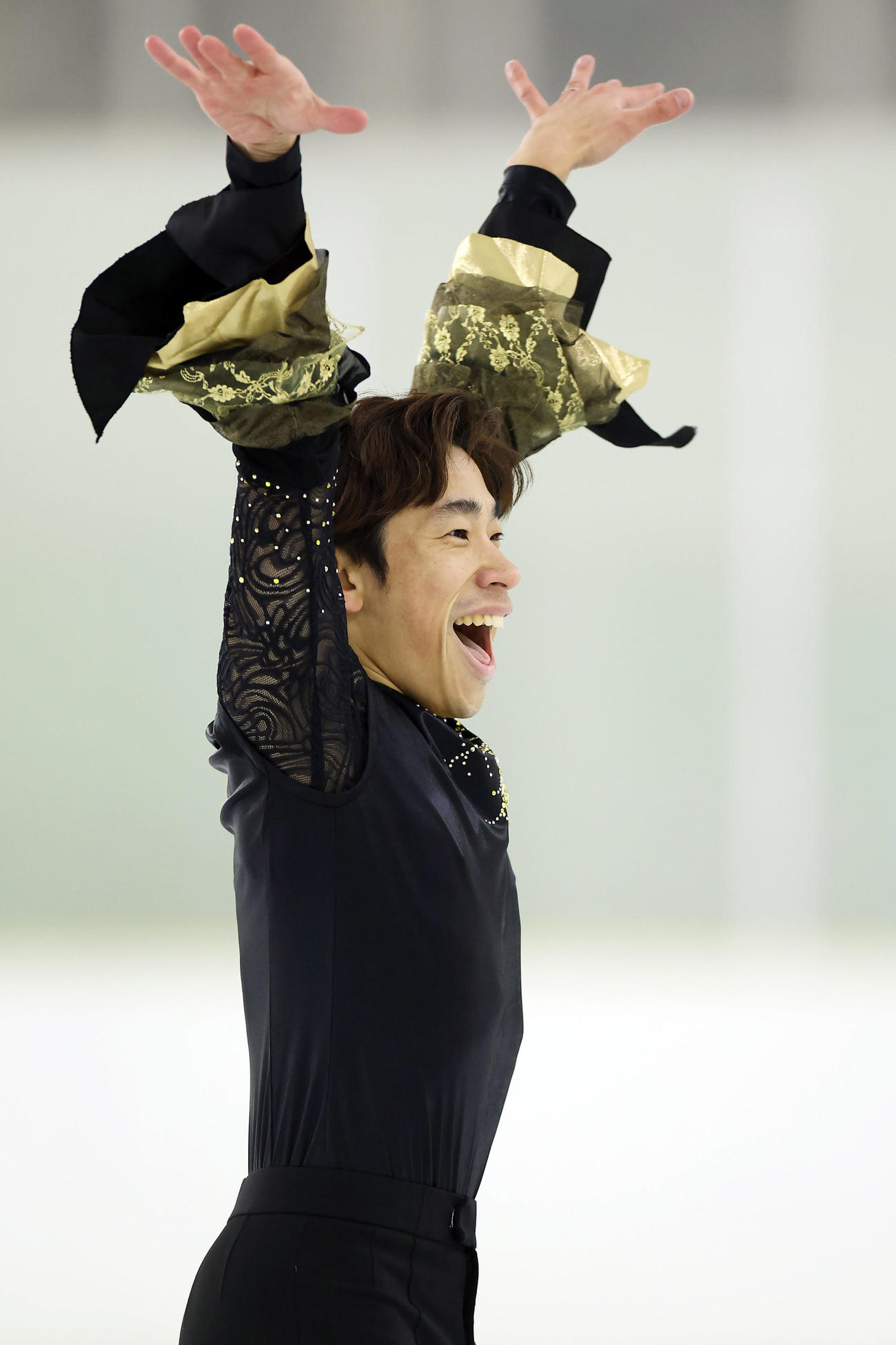 成年男子SPで演技する織田信成（撮影・前田充）