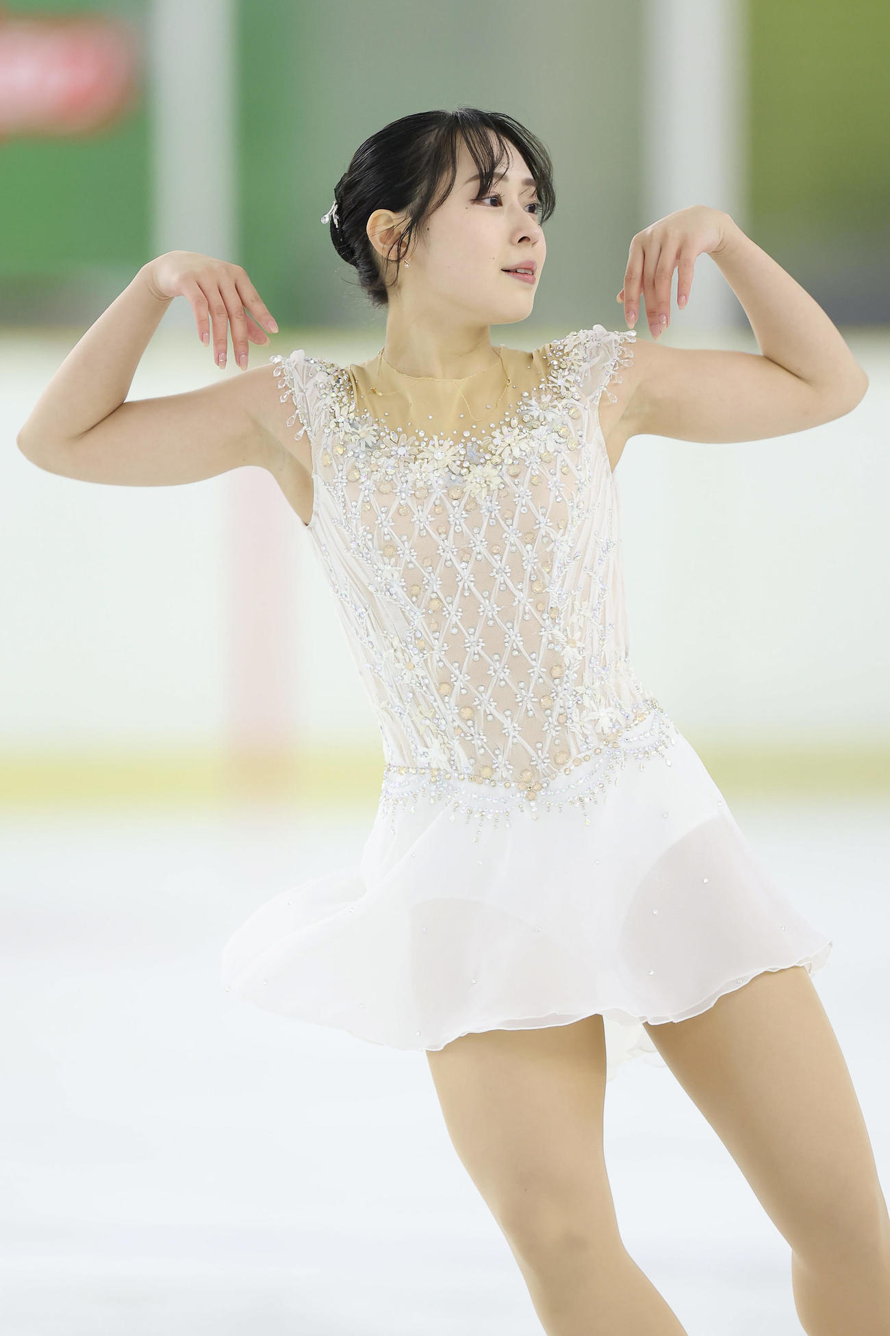 成年女子SPで演技する三宅（撮影・前田充）