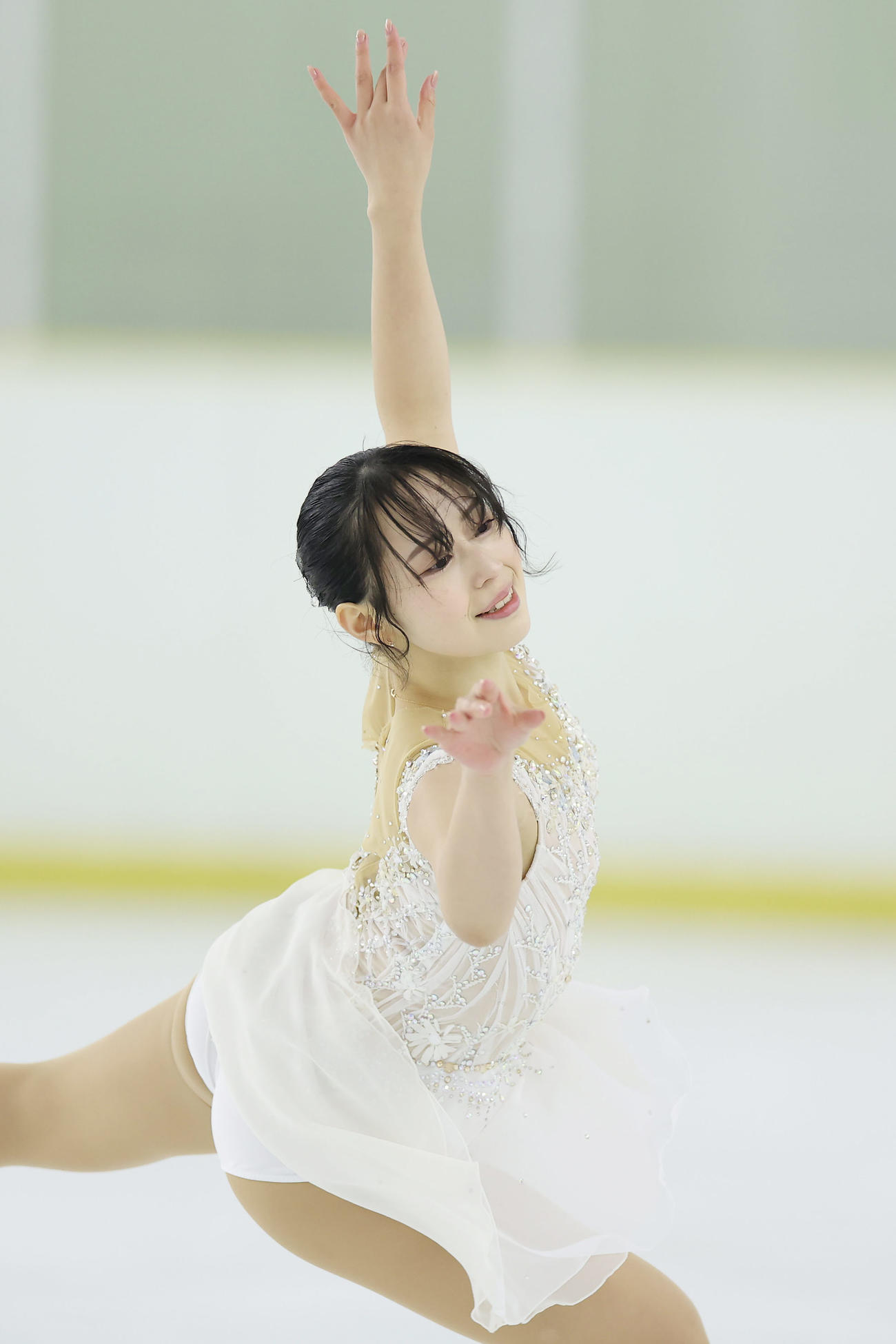 成年女子SPで演技する三宅（撮影・前田充）