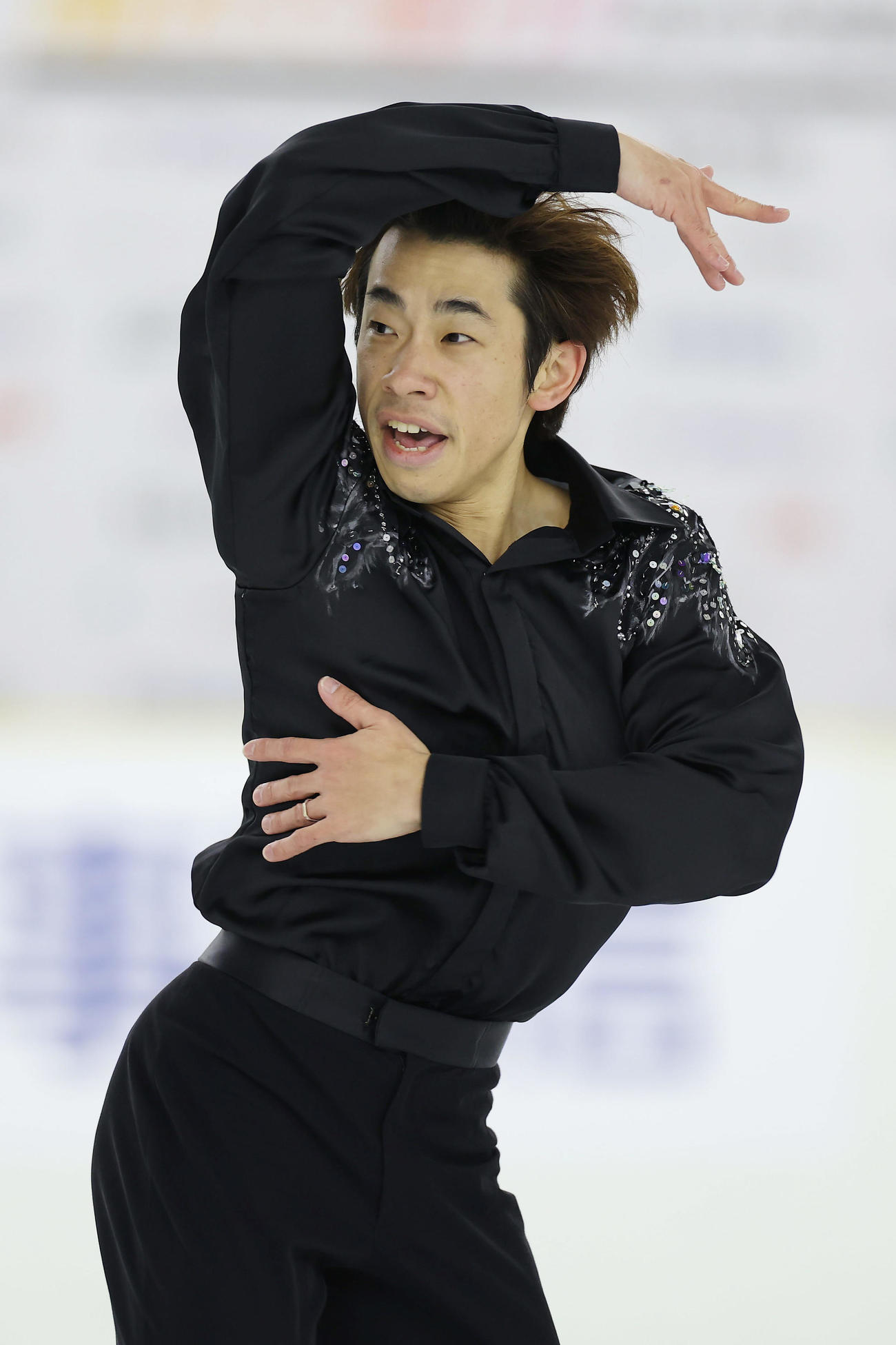 成年男子フリーで演技する織田信成（撮影・前田充）