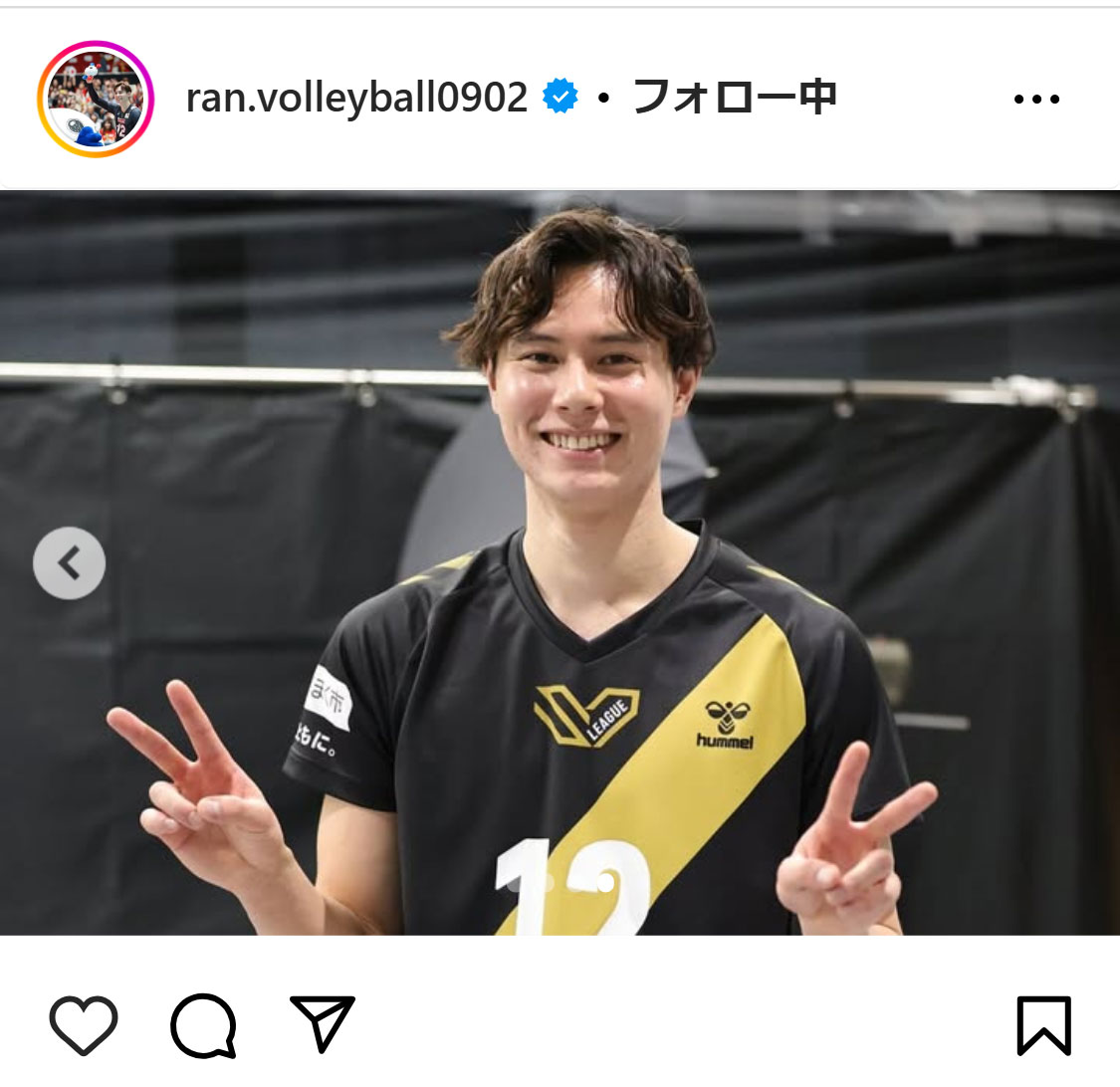 高橋藍のインスタグラムから