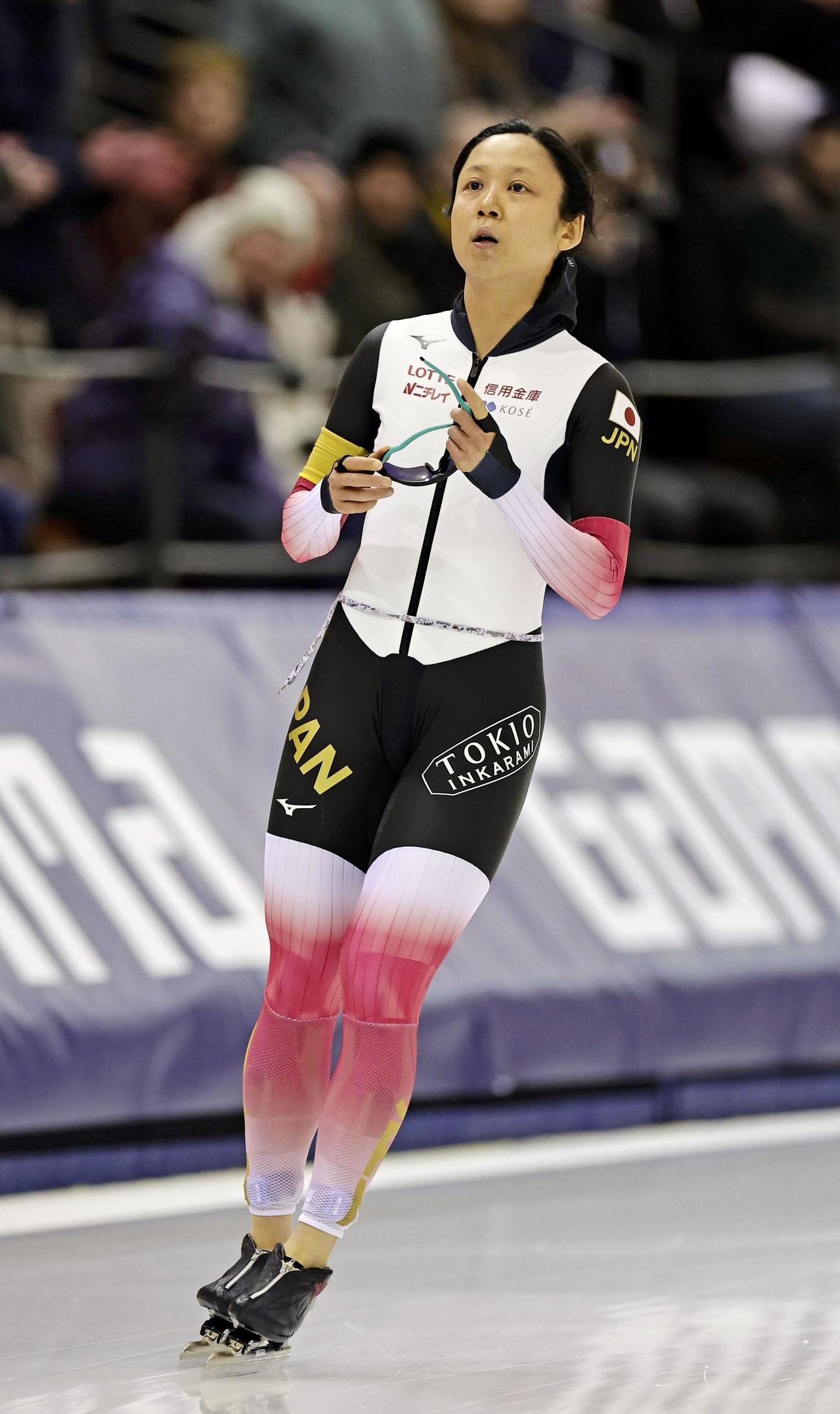 スピードスケートW杯女子1000メートルで優勝した高木美帆（共同）