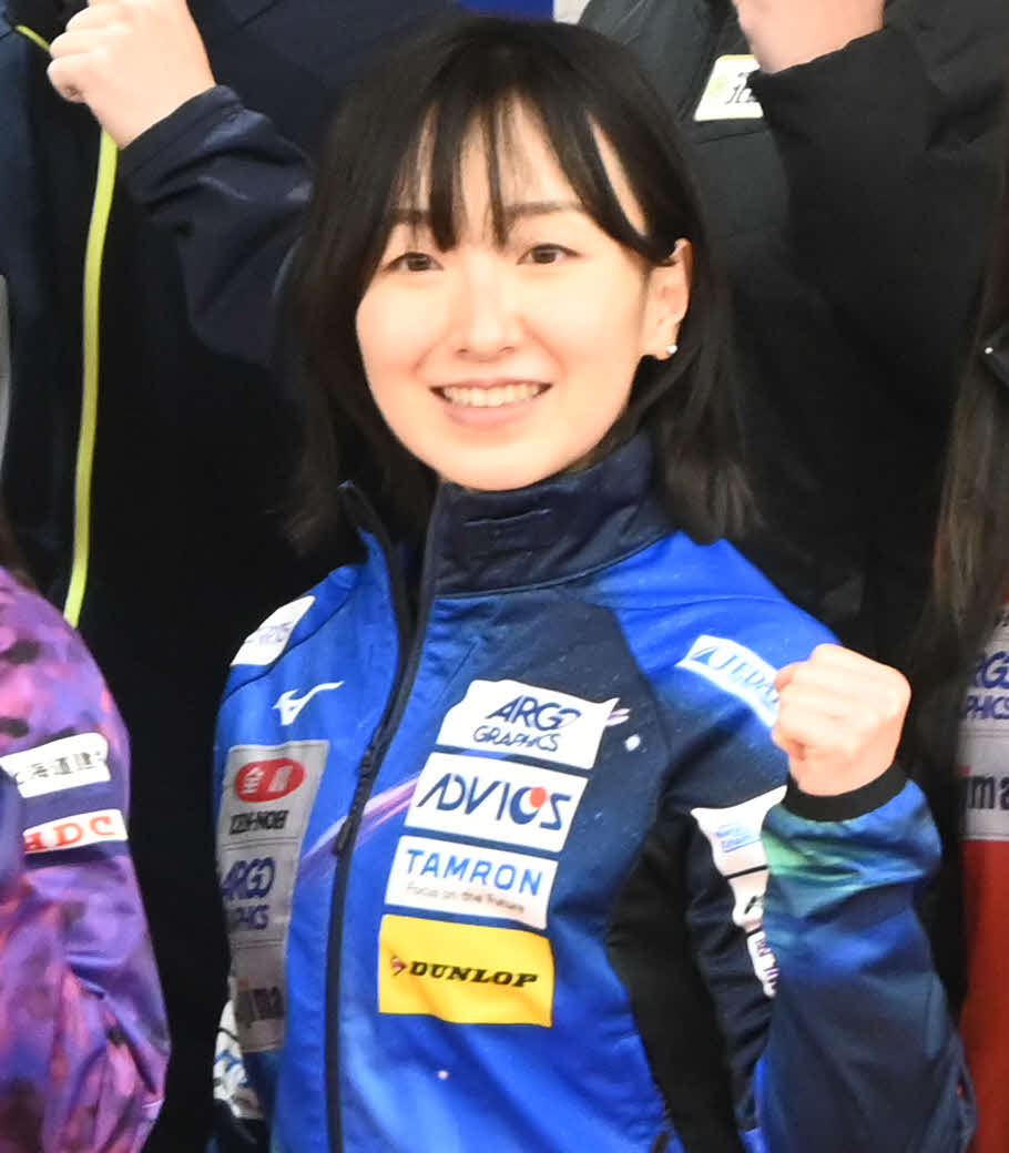 日本選手権に向け意気込むロコ・ソラーレの藤沢（撮影・飯岡大暉）