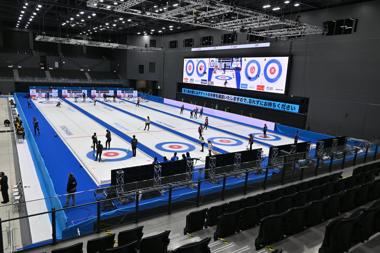 日本選手権会場の横浜BUNTAI（2025年2月1日撮影）