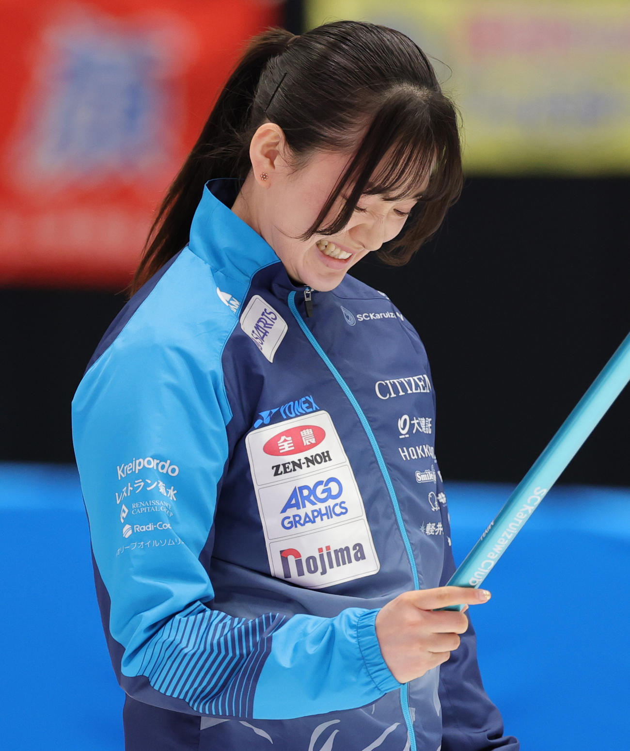 SC軽井沢クラブ対フィロシーク青森　悔しそうな表情を見せる軽井沢クラブの上野（撮影・野上伸悟）