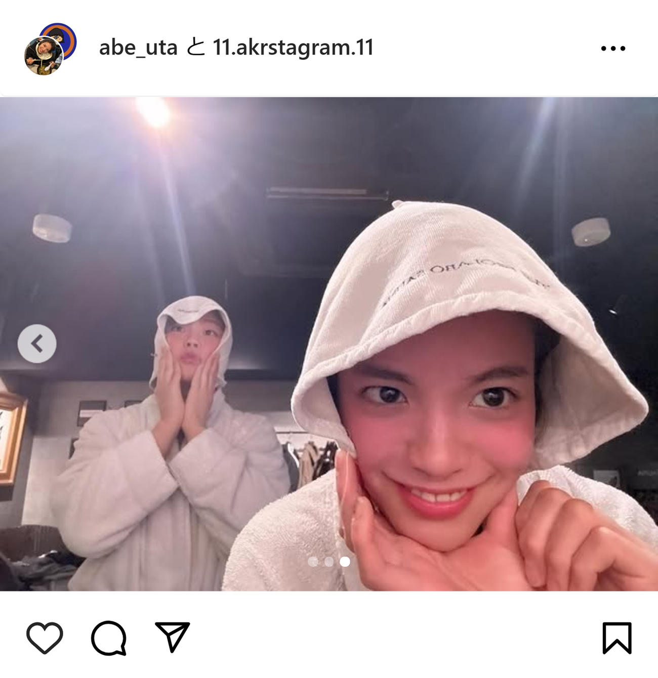 阿部詩のインスタグラムから
