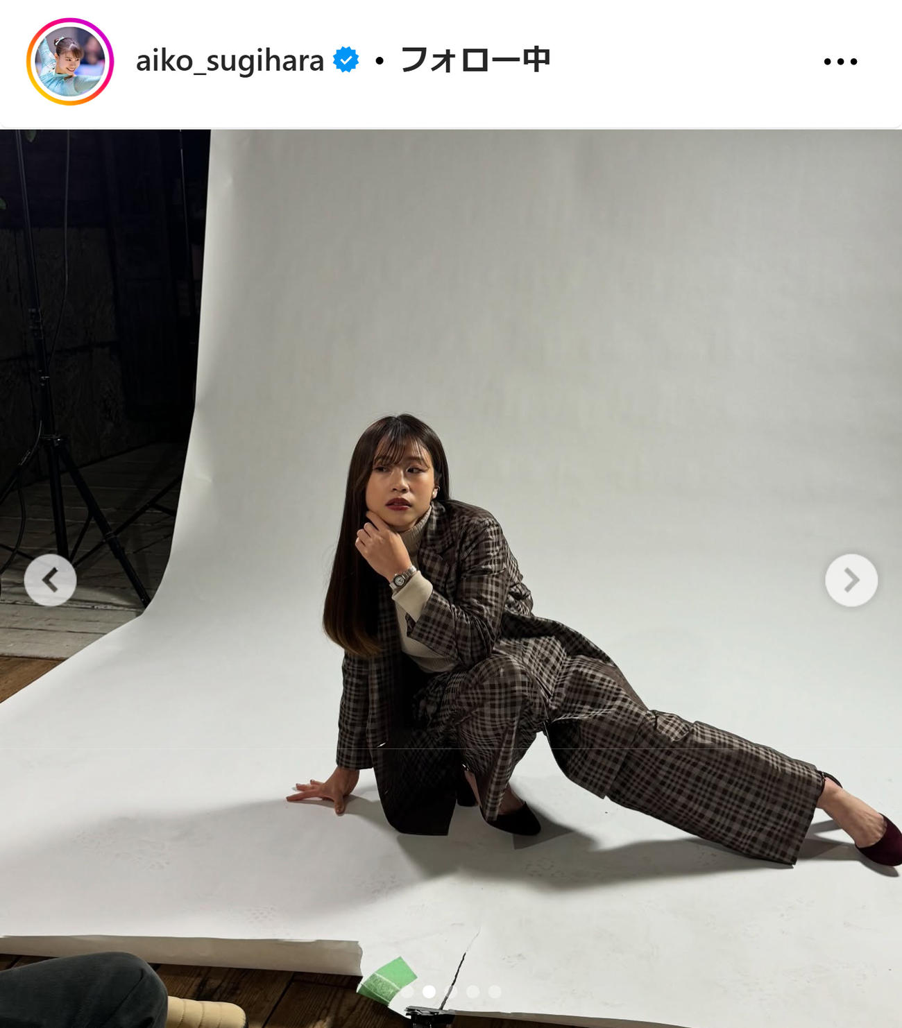杉原愛子のインスタグラムから