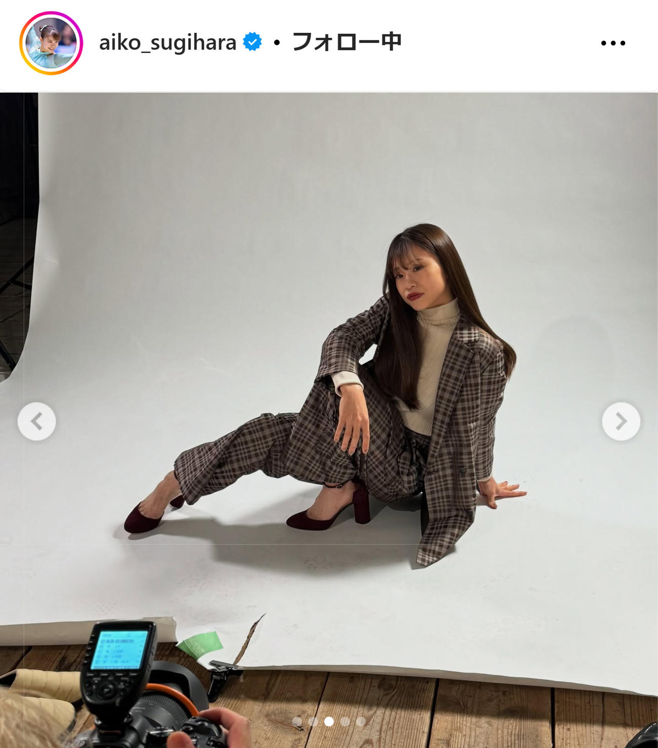 杉原愛子のインスタグラムから