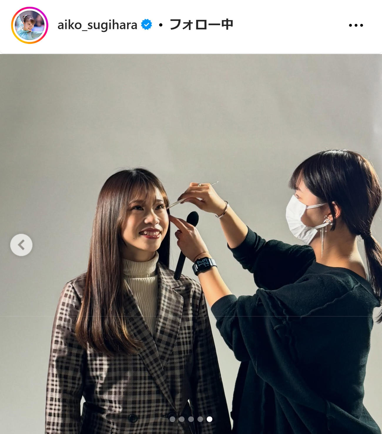 杉原愛子のインスタグラムから