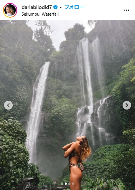 ダリア・ビロディドのインスタグラムから