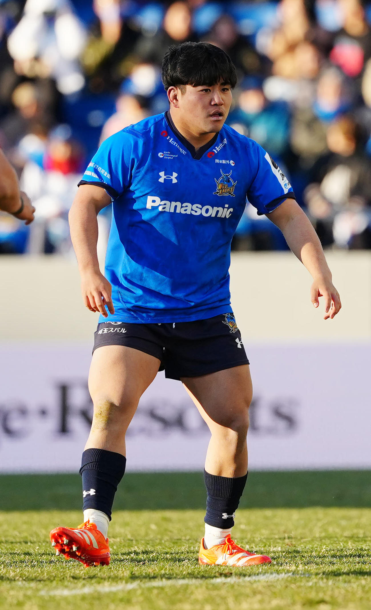 埼玉対BL東京　後半、途中交代でリーグワン初出場とした埼玉佐藤（撮影・江口和貴）