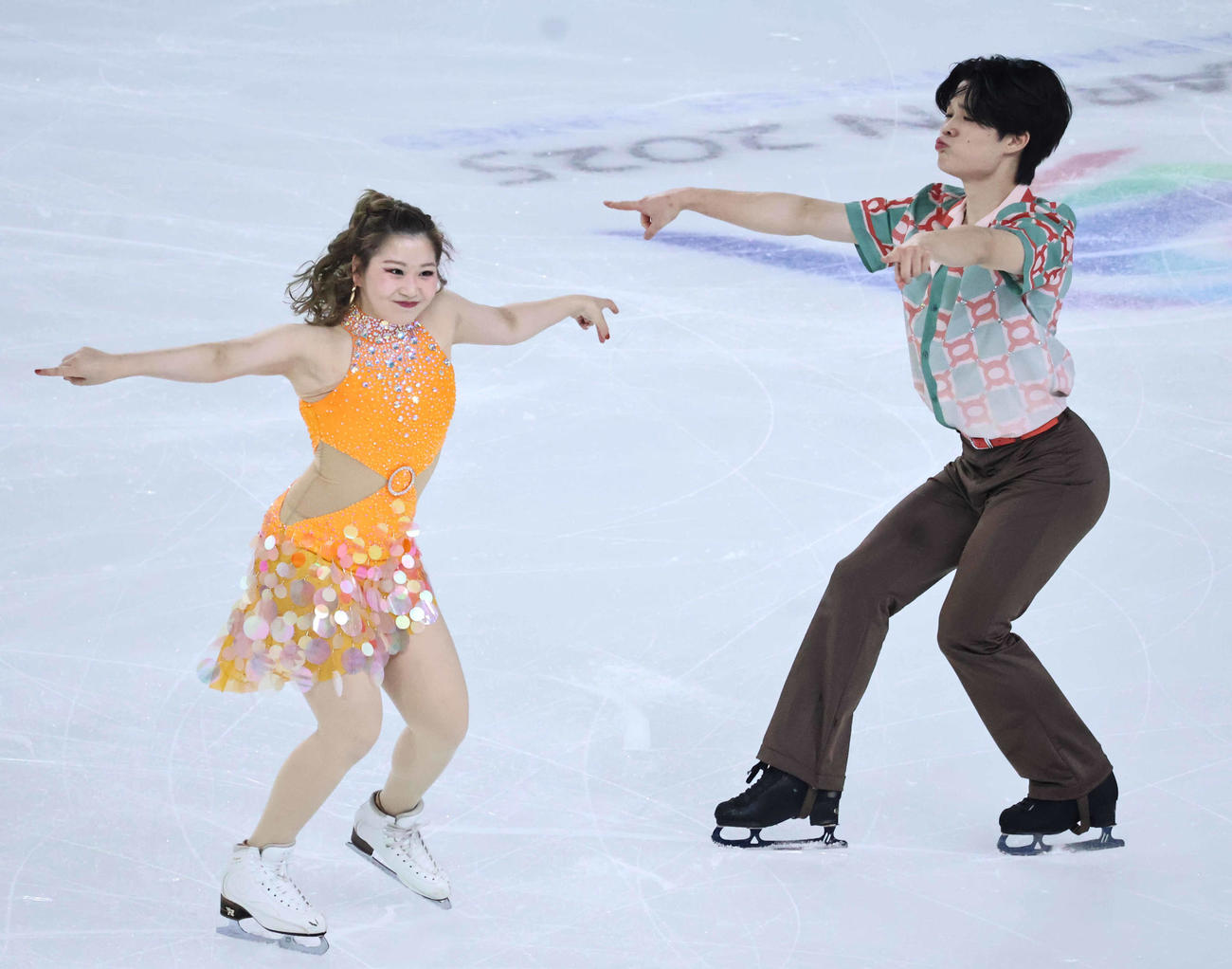 RDに臨んだ田中梓沙、西山真瑚組（撮影・竹本穂乃加）