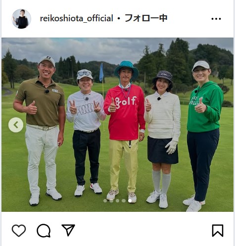 潮田玲子さんの公式インスタグラムから