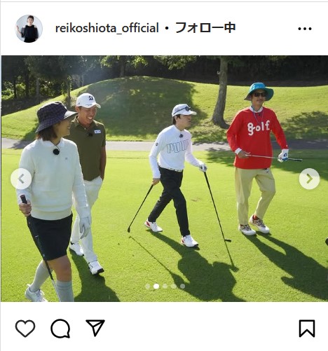 潮田玲子さんの公式インスタグラムから
