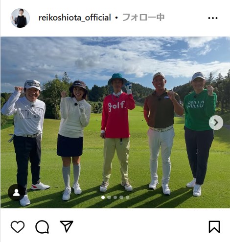 潮田玲子さんの公式インスタグラムから