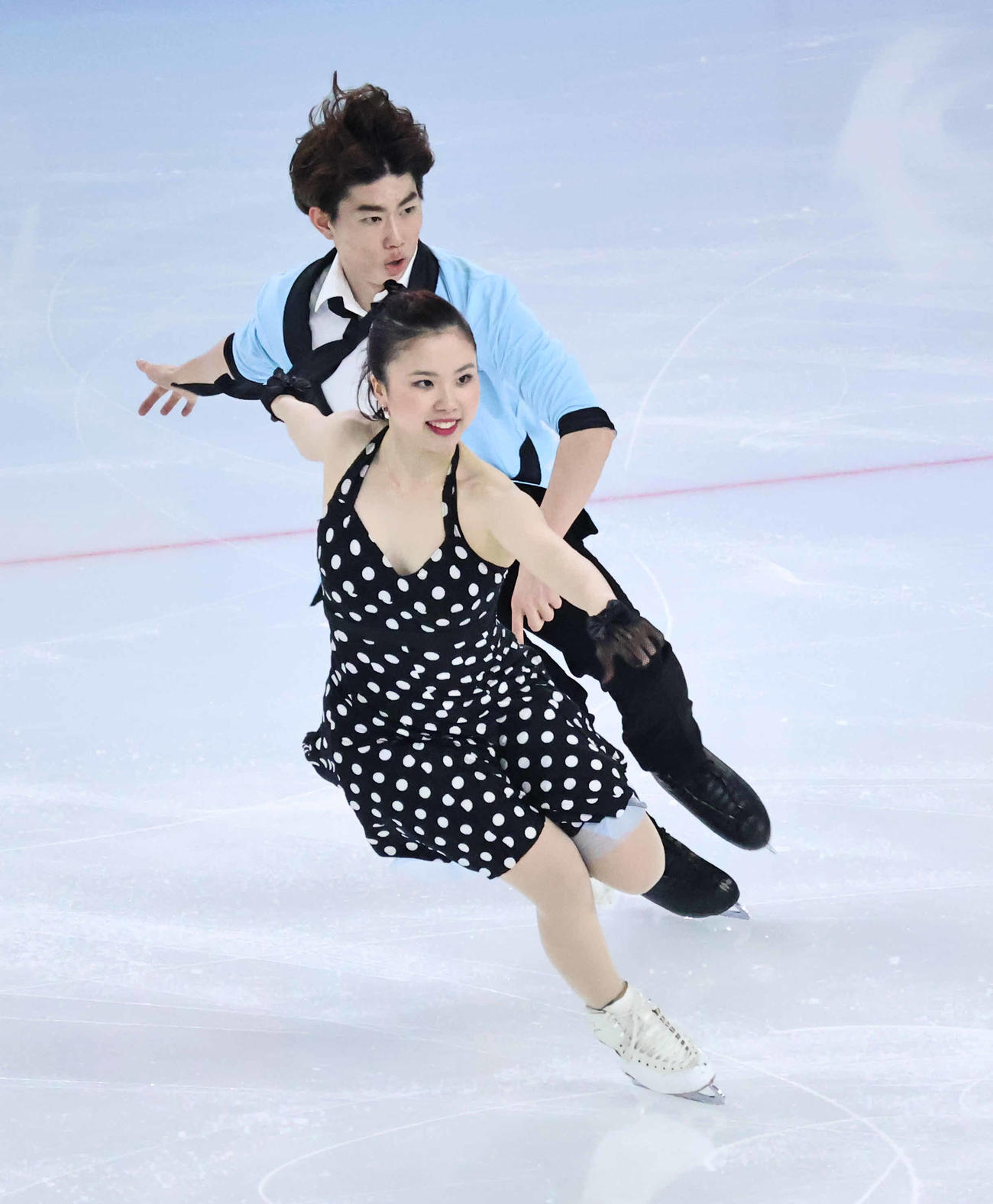 RDに臨んだ吉田唄菜、森田真沙也組（撮影・竹本穂乃加）