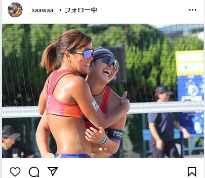沢目繭のインスタグラムから