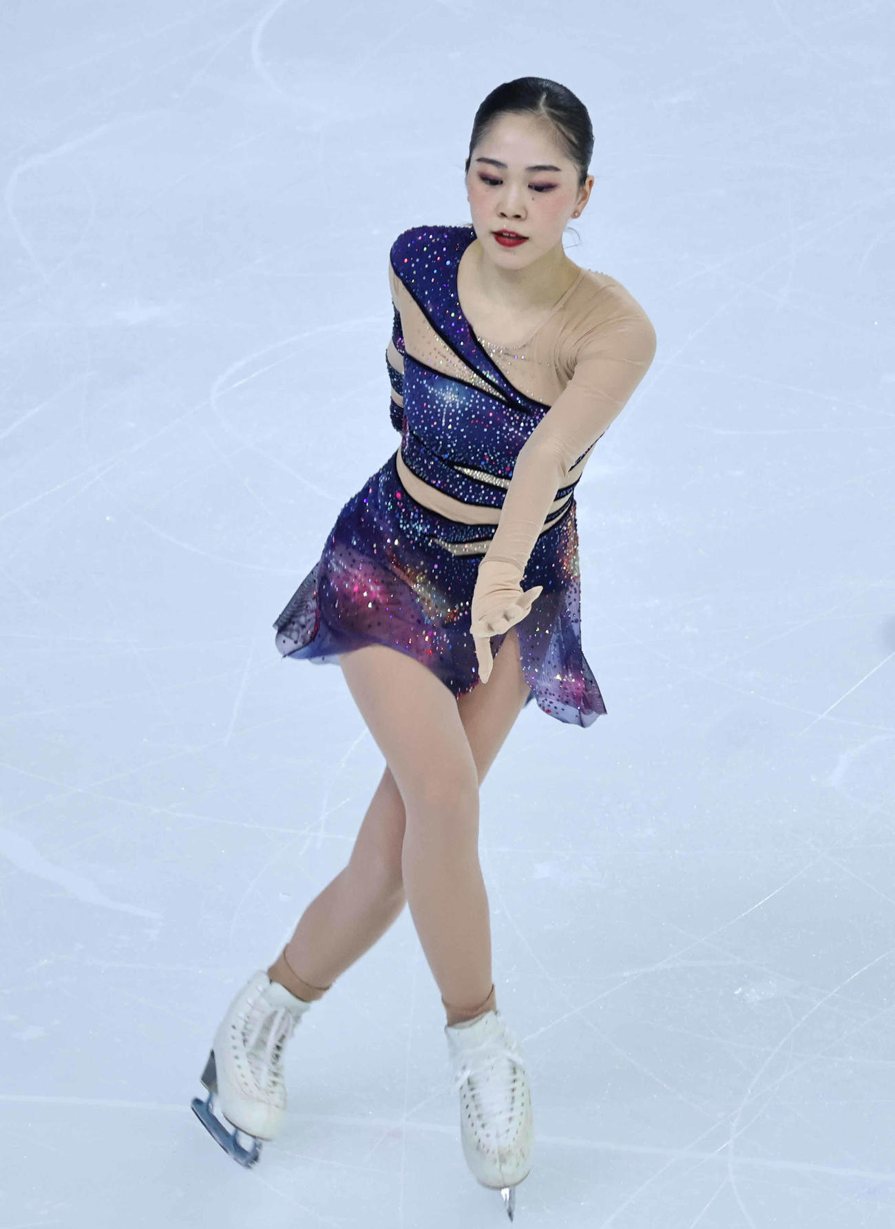フリーに臨んだ吉田陽菜（撮影・竹本穂乃加）