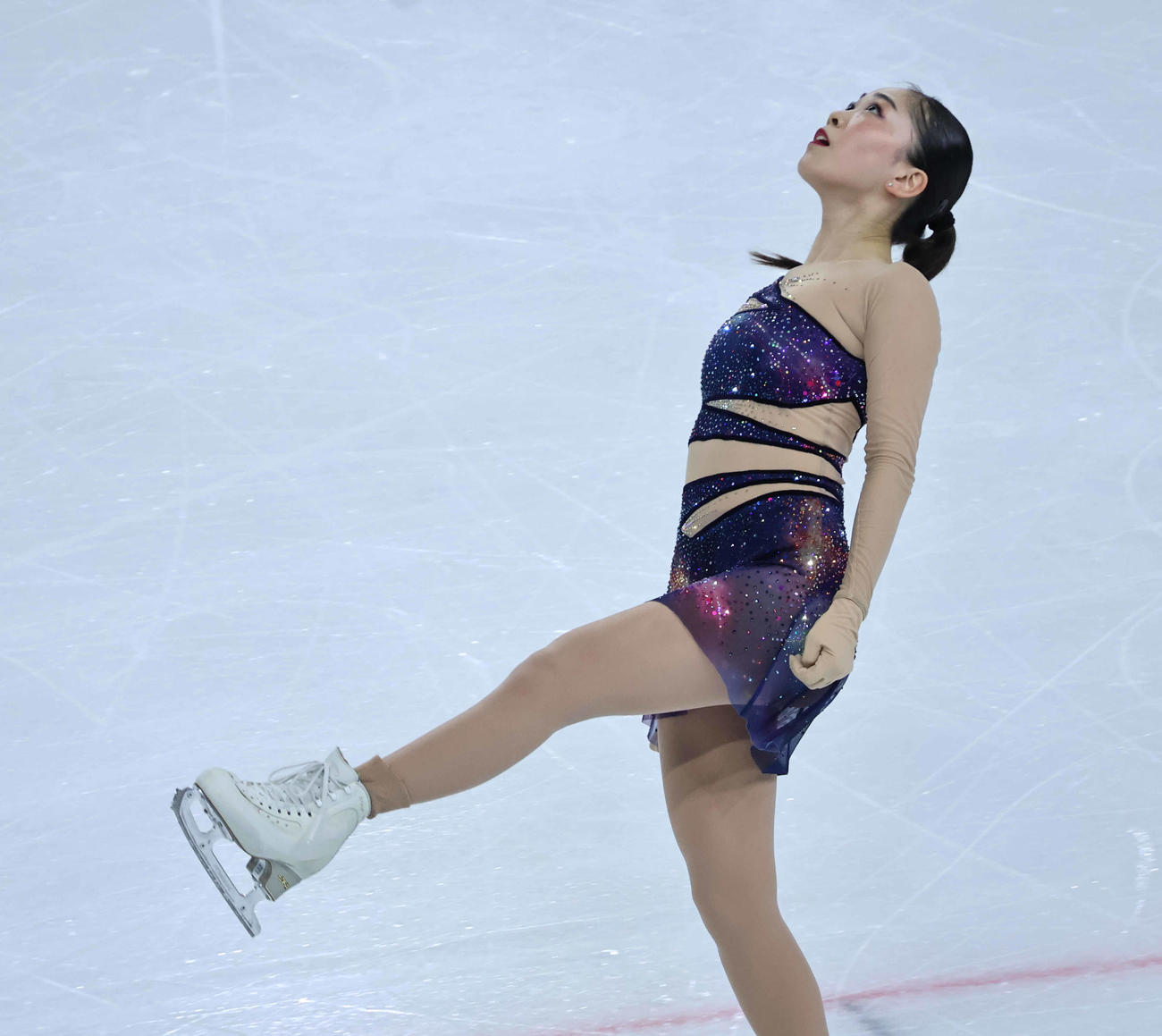 フリーに臨んだ吉田陽菜（撮影・竹本穂乃加）