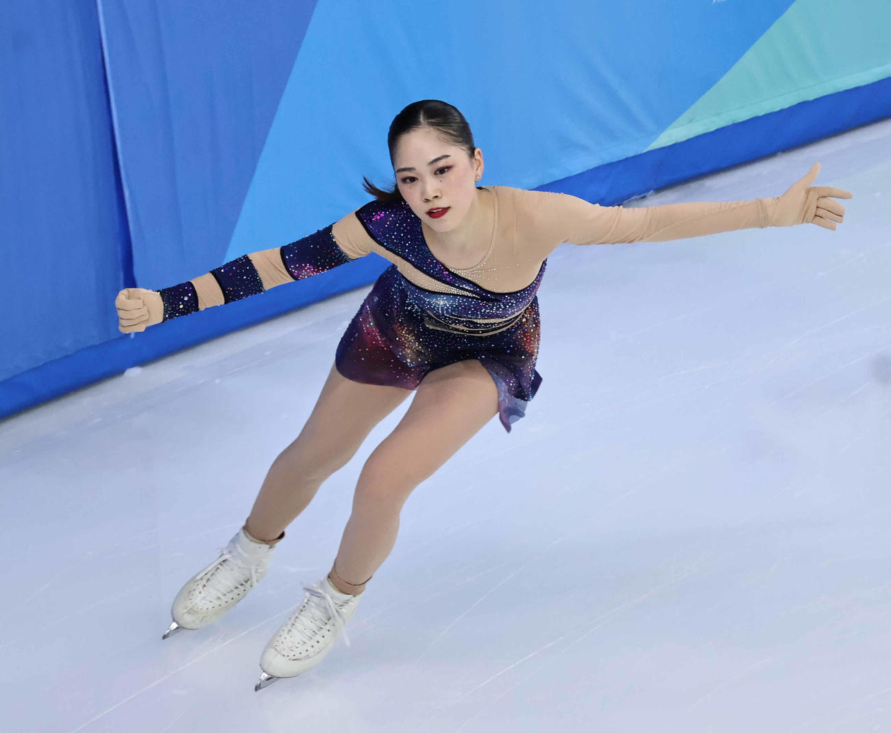 フリーに臨んだ吉田陽菜（撮影・竹本穂乃加）