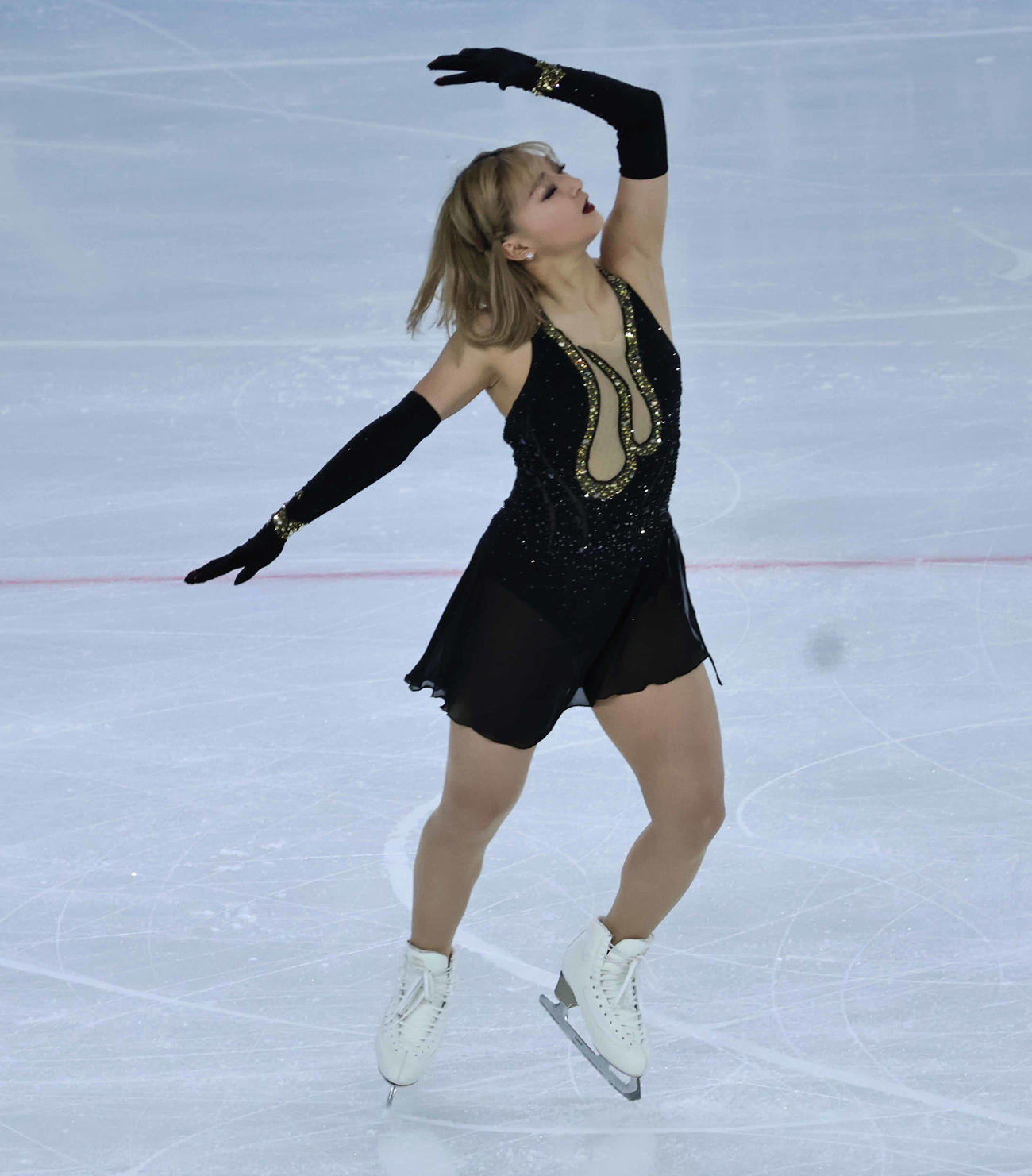 フリーに臨んだ坂本花織（撮影・竹本穂乃加）
