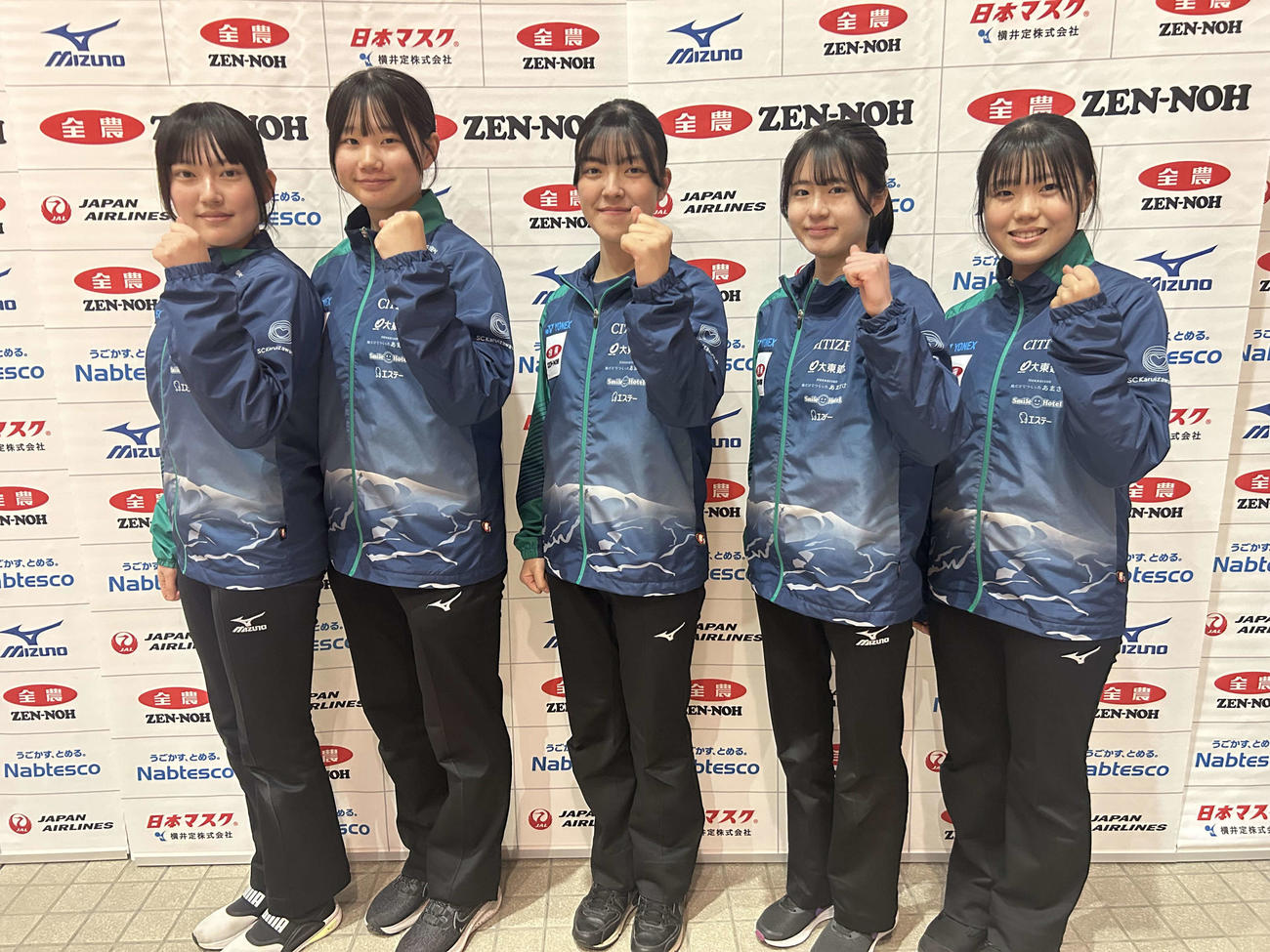4連勝で女子1位通過を決めた長野・岩手合同