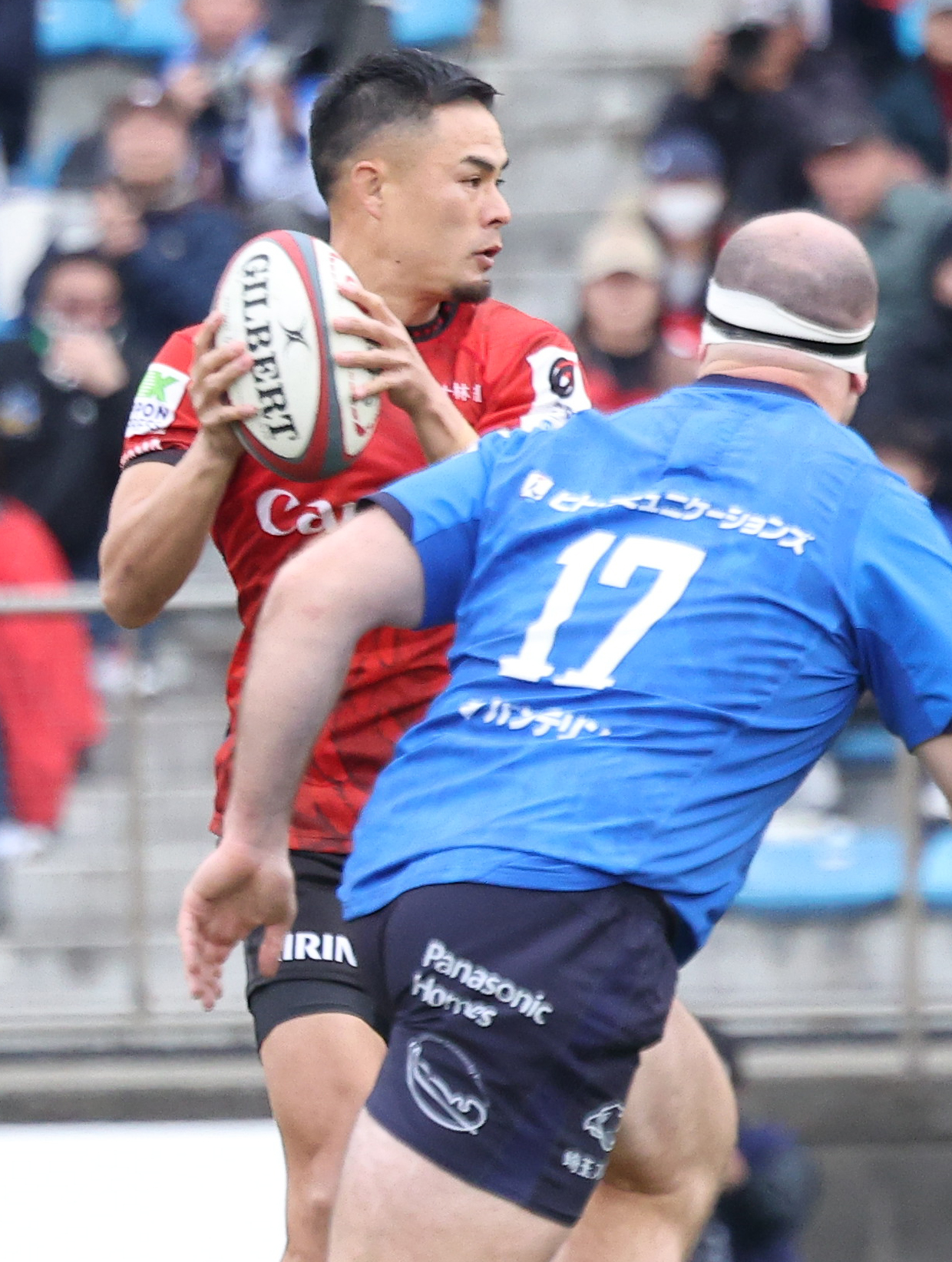 横浜対埼玉　後半から出場し公式戦150試合出場を達成した横浜田村（撮影・中島郁夫）