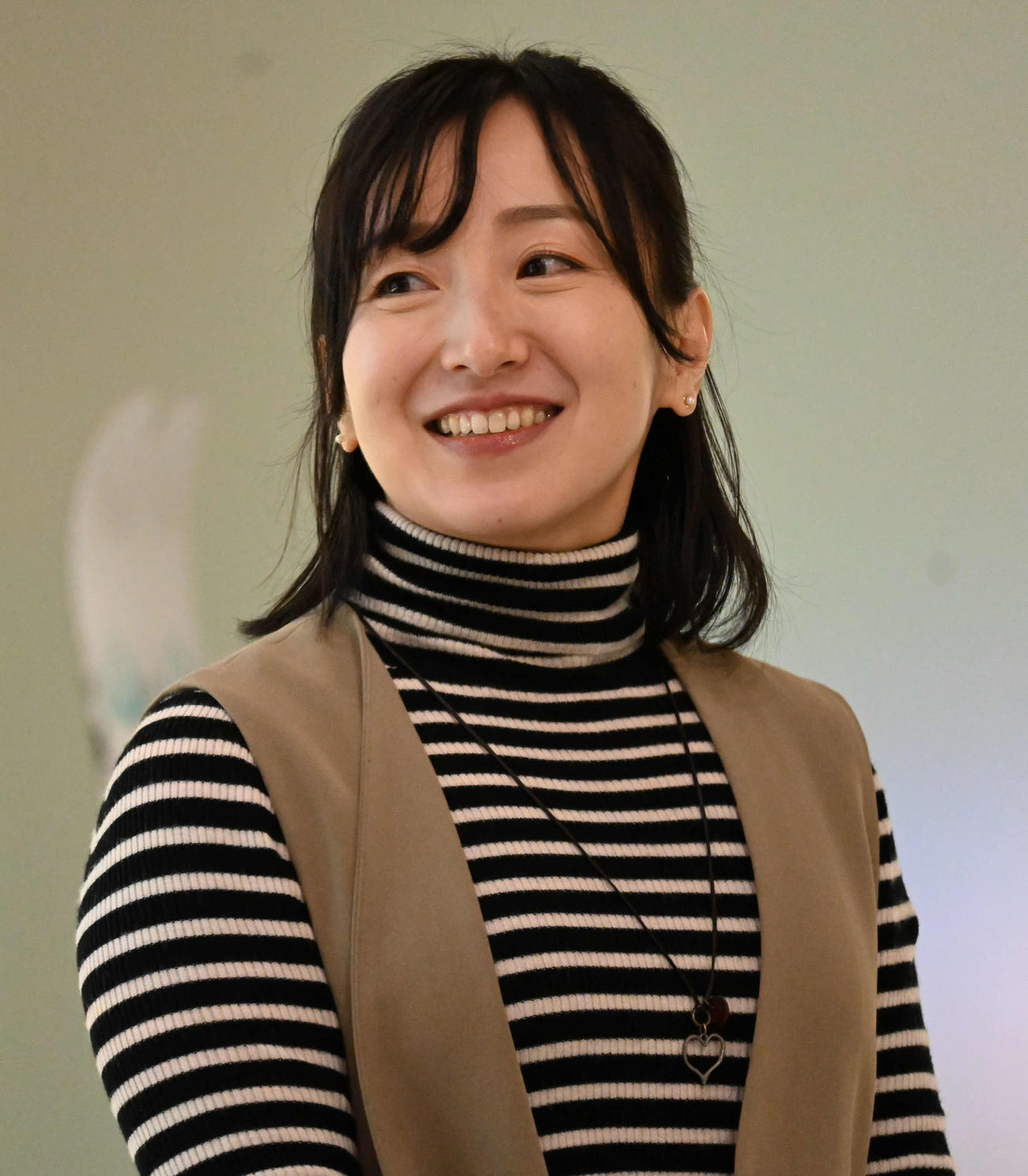 サウナに関するセミナーに出席し笑顔を見せるロコ・ソラーレ藤沢五月（撮影・飯岡大暉）