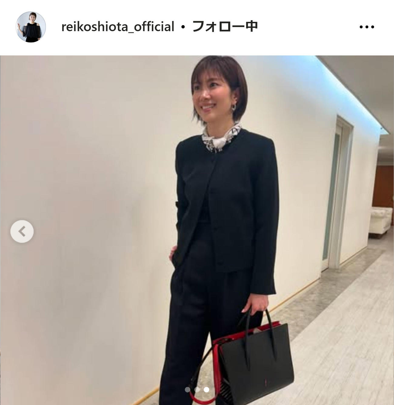潮田玲子さんのインスタグラムから