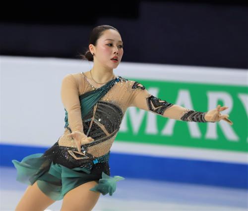 女子SPで演技を披露した樋口新葉（撮影・藤塚大輔）