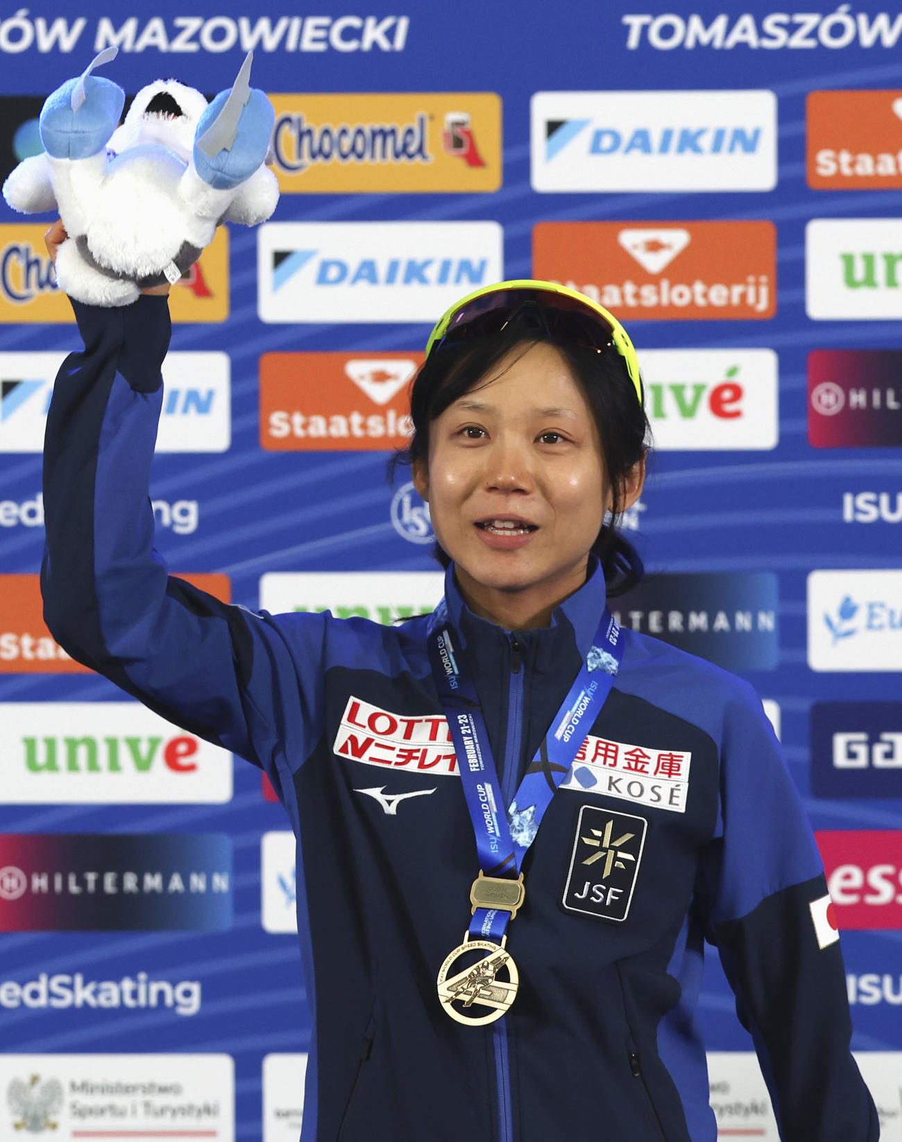 女子1000メートルで優勝した高木美帆（共同）