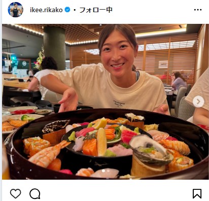 池江璃花子のインスタグラムから